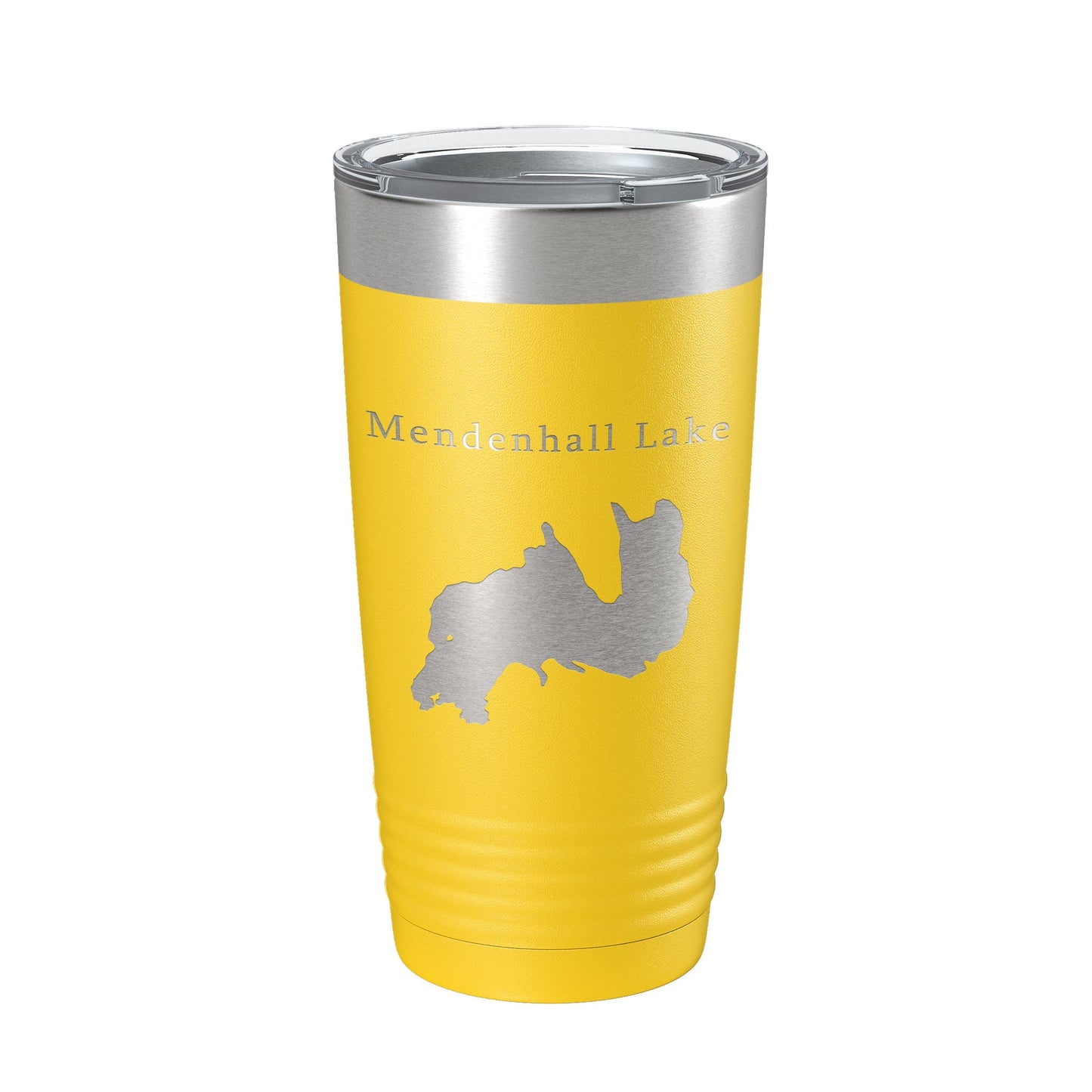 Mendenhall Lake Map Tumbler Travel Mug Insulated Laser Engraved Coffee Cup Alaska 20 oz