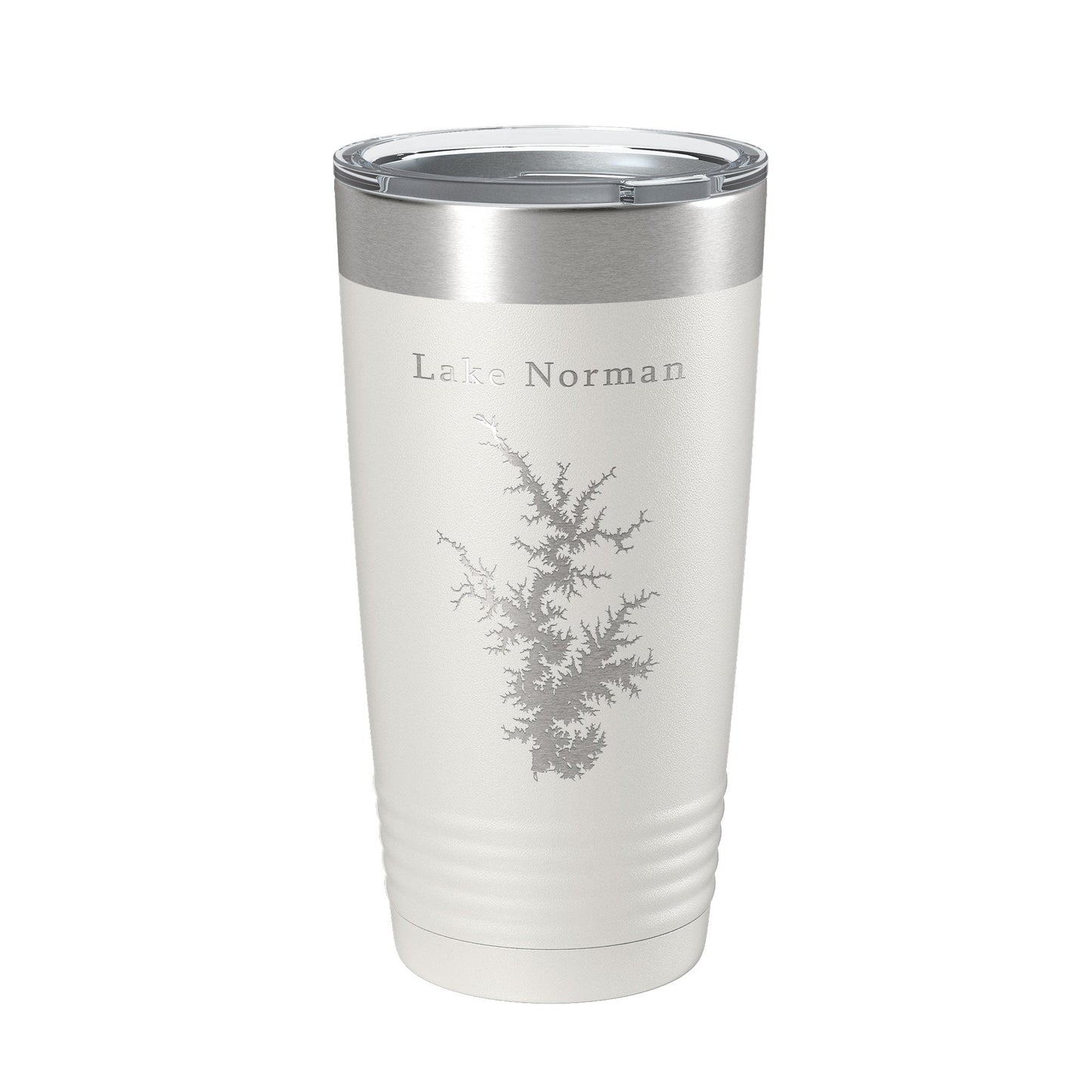 Lake Norman Map Tumbler Travel Mug Insulated Laser Engraved Coffee Cup North Carolina 20 oz