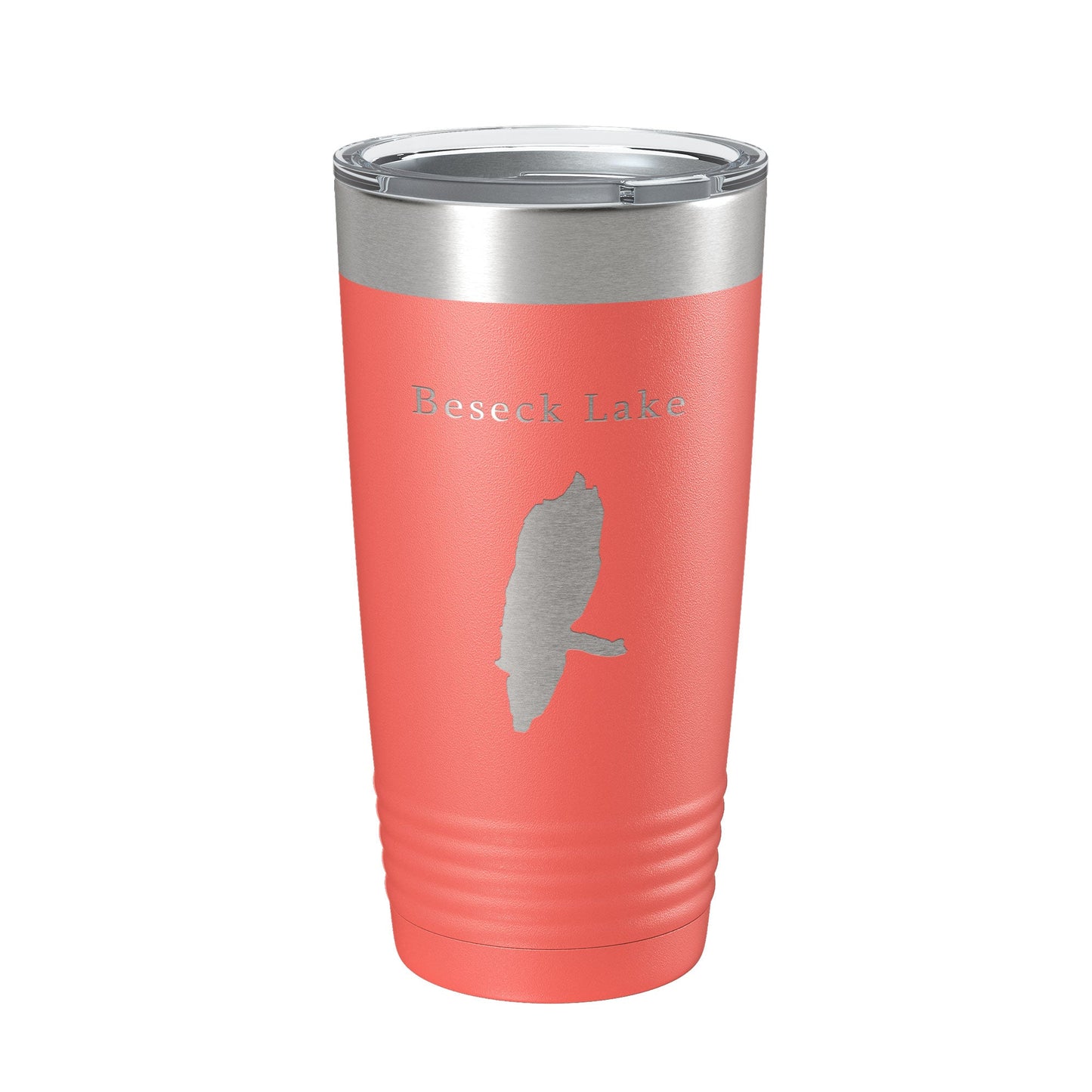Beseck Lake Map Tumbler Travel Mug Insulated Laser Engraved Coffee Cup Connecticut 20 oz