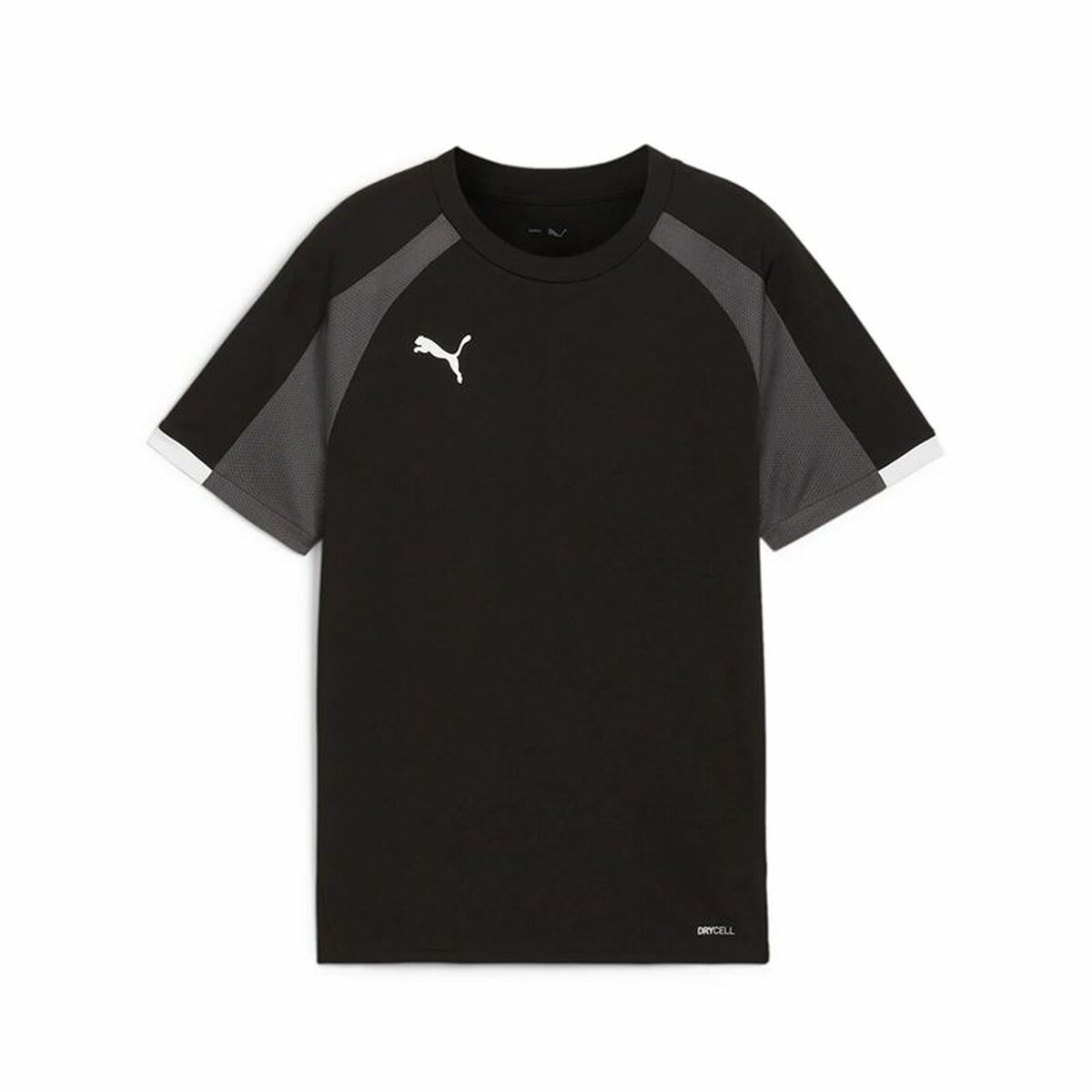 Children's Short Sleeved Football Shirt Puma Individualliga Black
