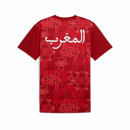 Men's Short-sleeved Football Shirt Puma Marruecos Prematch Ss Red