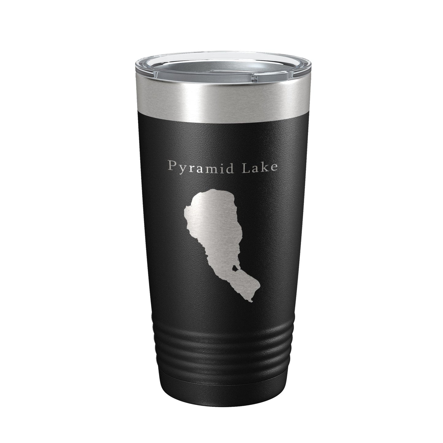 Pyramid Lake Map Tumbler Travel Mug Insulated Laser Engraved Coffee Cup Nevada 20 oz