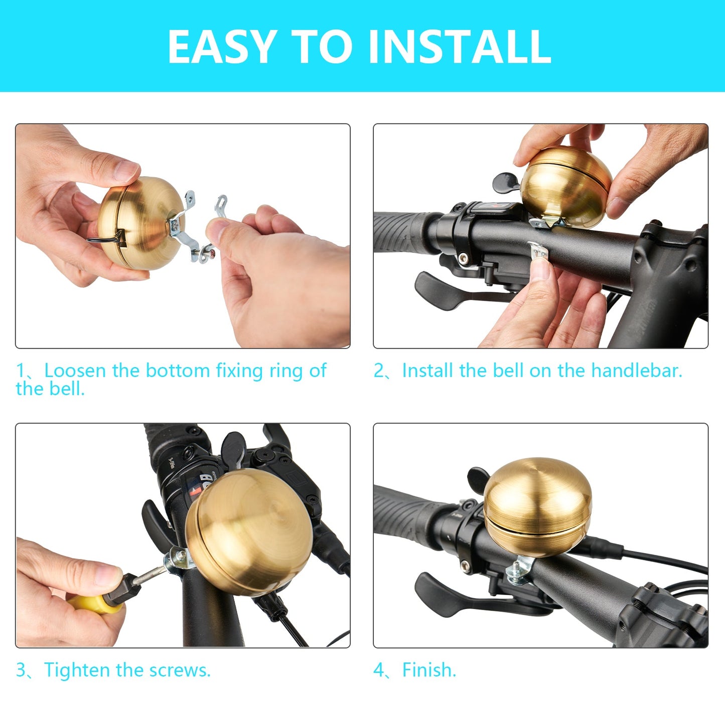 YB 3, Classic Brass Bike Bell