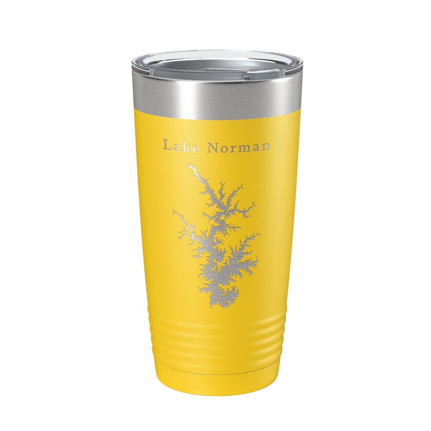 Lake Norman Map Tumbler Travel Mug Insulated Laser Engraved Coffee Cup North Carolina 20 oz