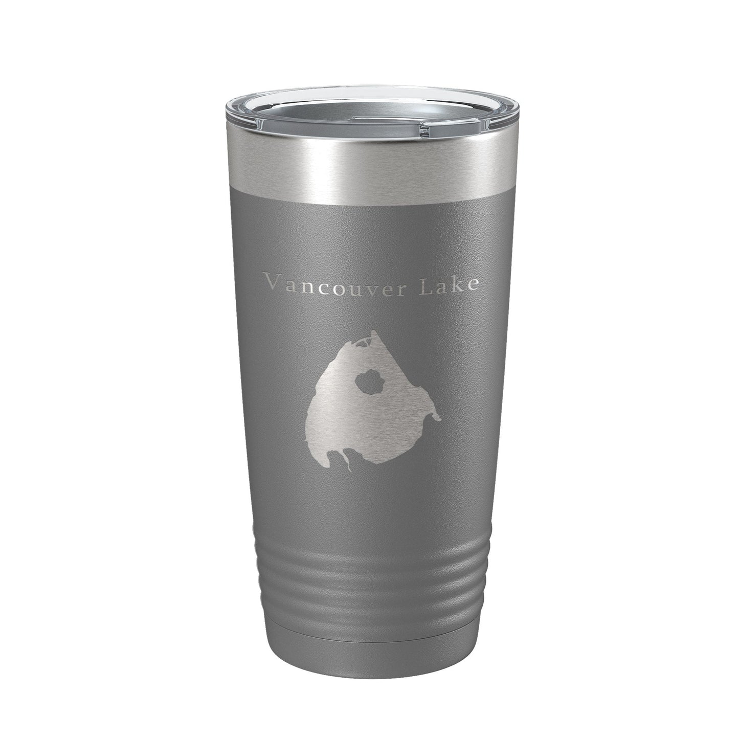 Vancouver Lake Map Tumbler Travel Mug Insulated Laser Engraved Coffee Cup Washington 20 oz