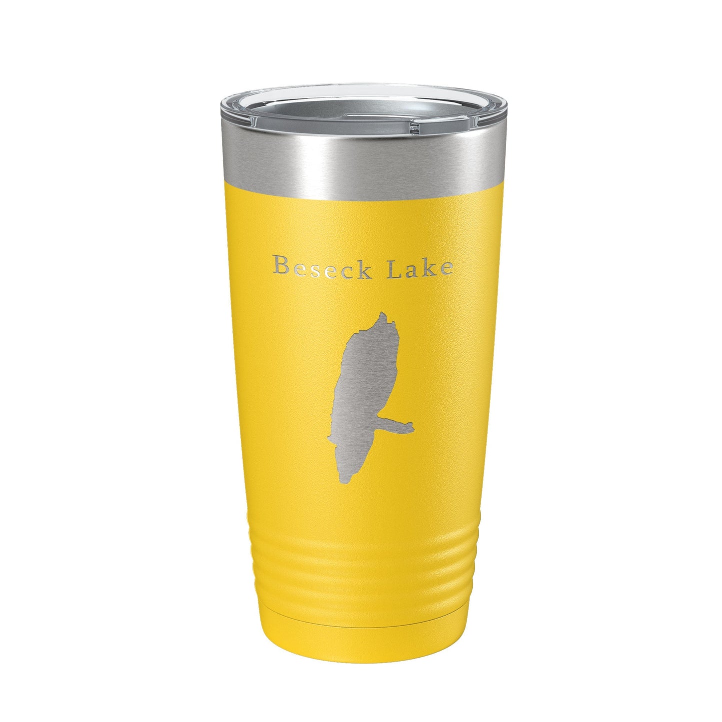 Beseck Lake Map Tumbler Travel Mug Insulated Laser Engraved Coffee Cup Connecticut 20 oz