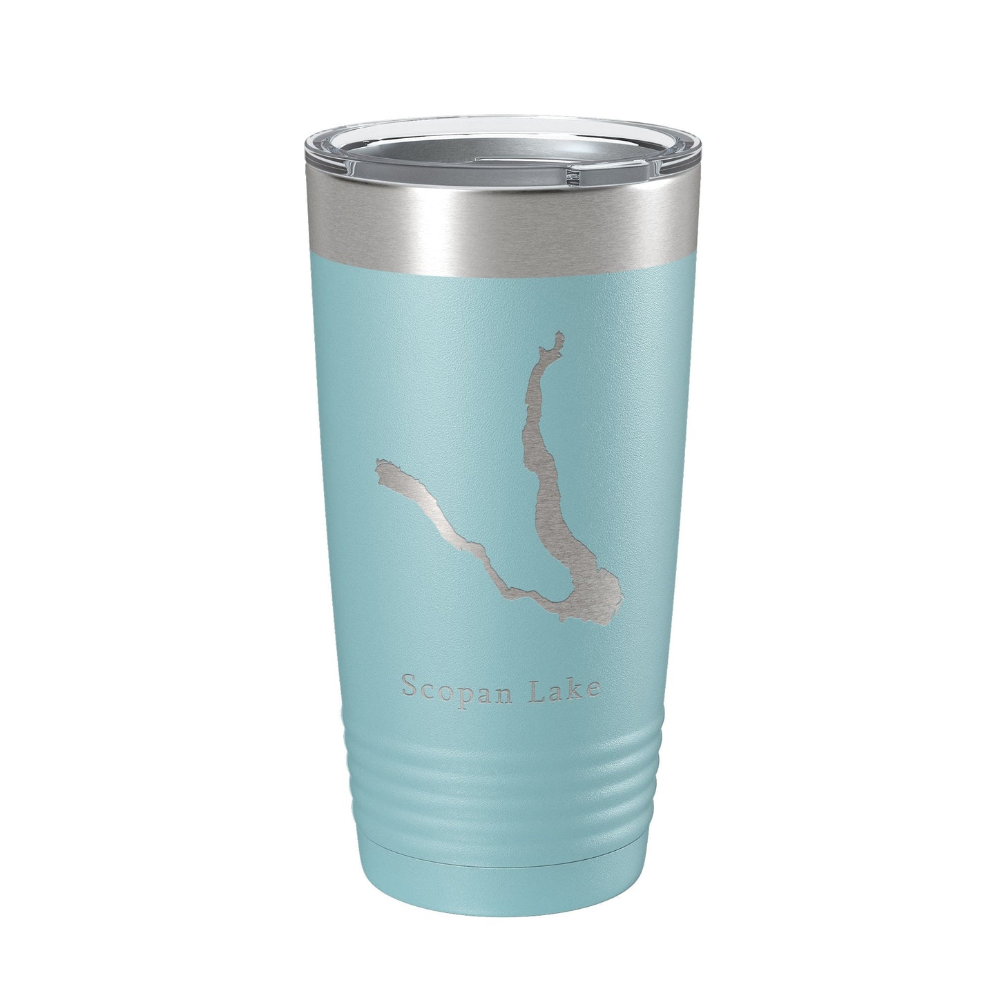 Scopan Lake Squapan Map Tumbler Travel Mug Insulated Laser Engraved Coffee Cup Maine 20 oz