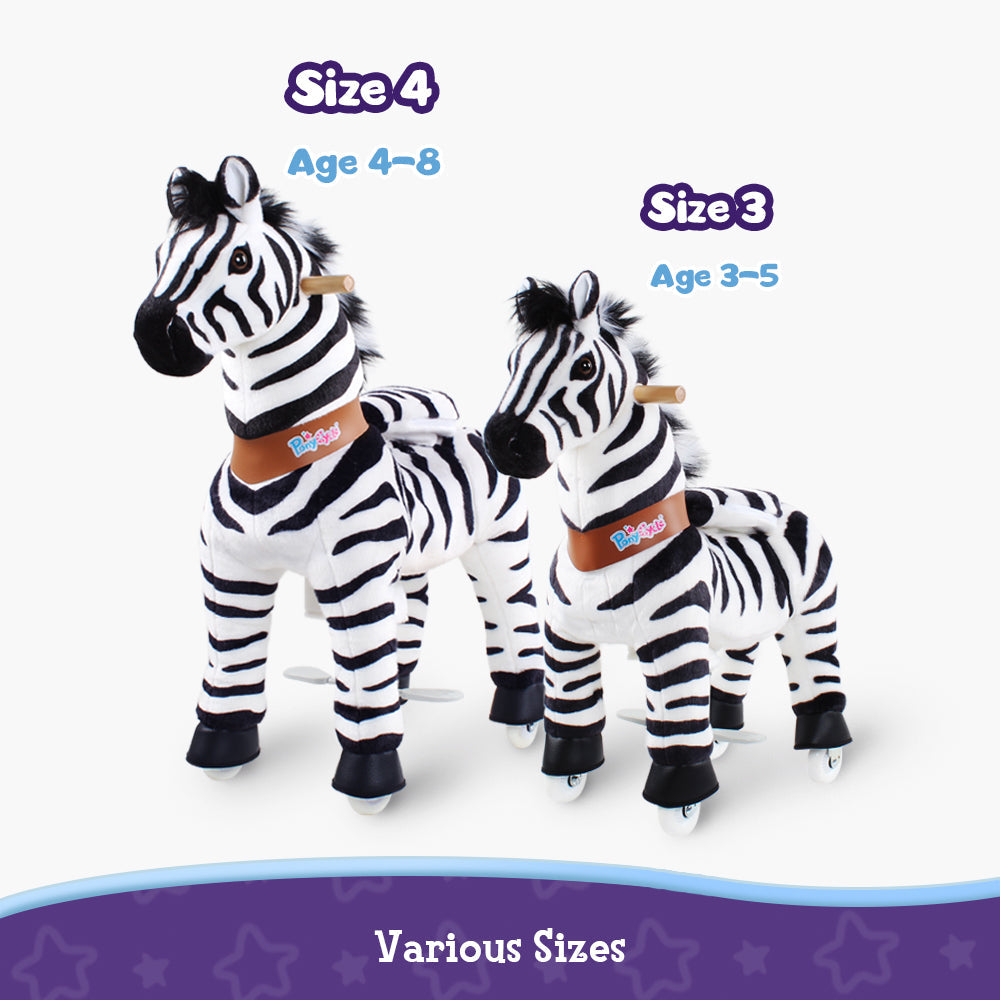 PonyCycle Ride on Zebra