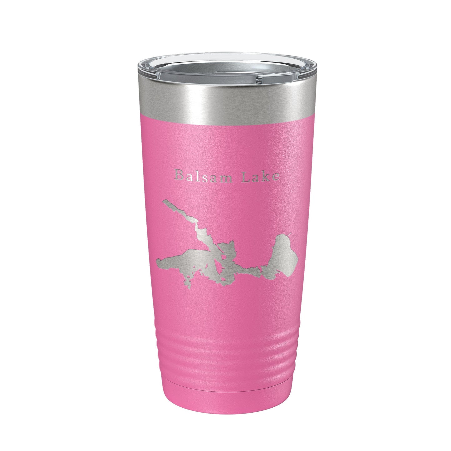 Balsam Lake Map Tumbler Travel Mug Insulated Laser Engraved Coffee Cup Wisconsin 20 oz