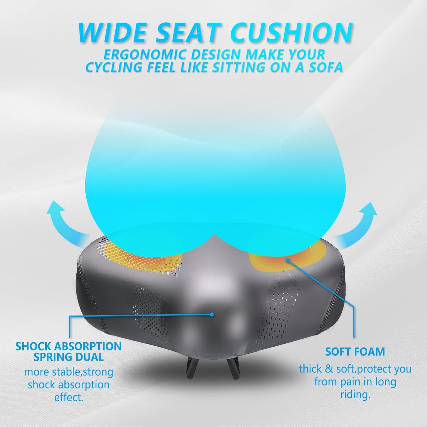 YS 9, YLG Wide Bike Seat 10.5"W