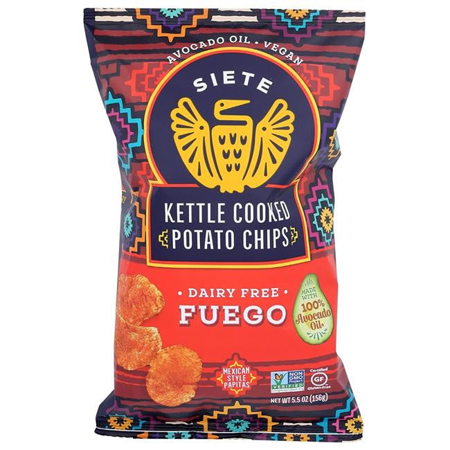 SIETE KTL/CHIP FUEGO ( 6 X 5.5 OZ   )