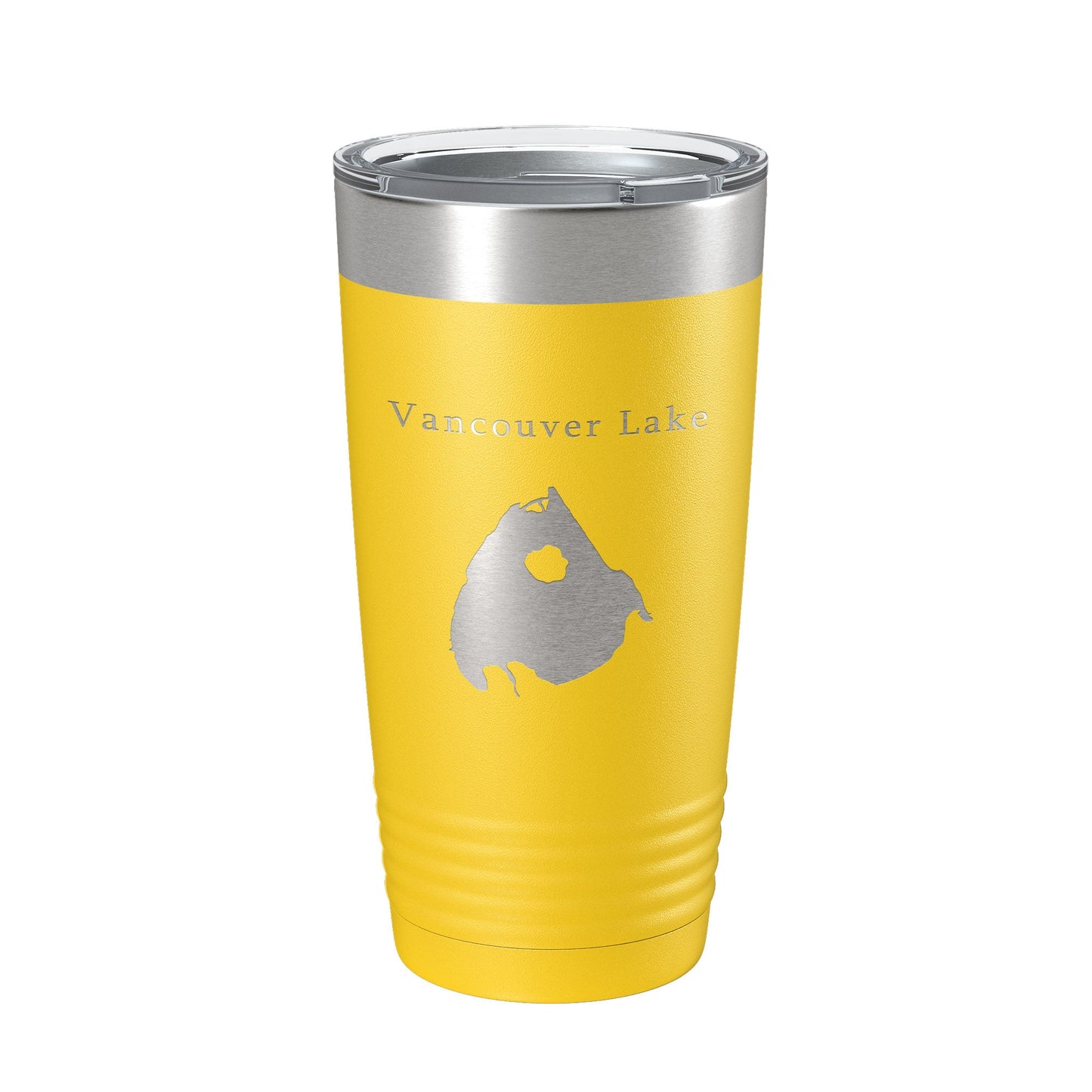 Vancouver Lake Map Tumbler Travel Mug Insulated Laser Engraved Coffee Cup Washington 20 oz