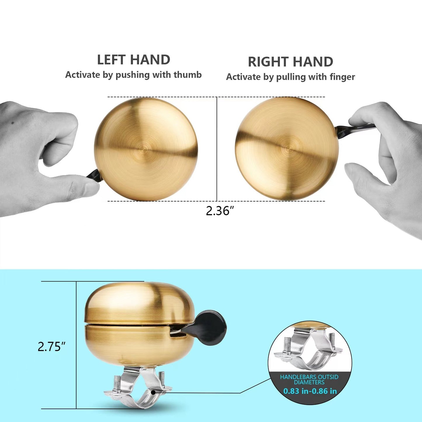 YB 3, Classic Brass Bike Bell