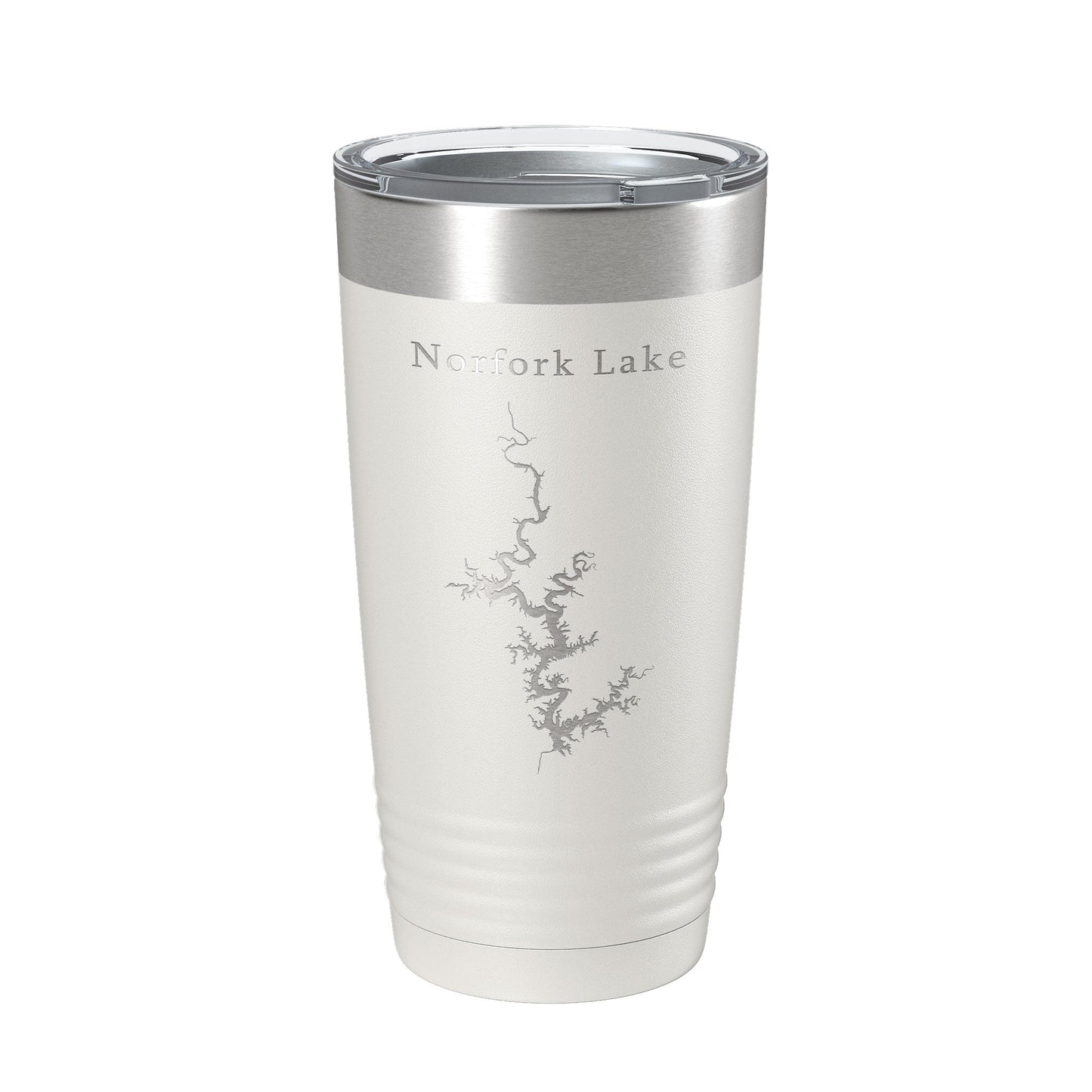Norfork Lake Map Tumbler Travel Mug Insulated Laser Engraved Coffee Cup Arkansas Missouri 20 oz