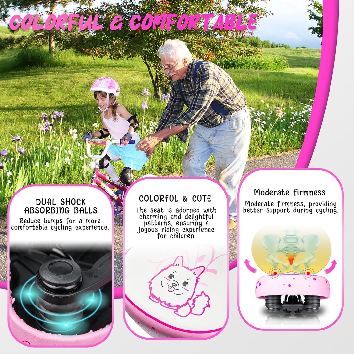 YK 6, YLG Kids Bike Seat for Girls