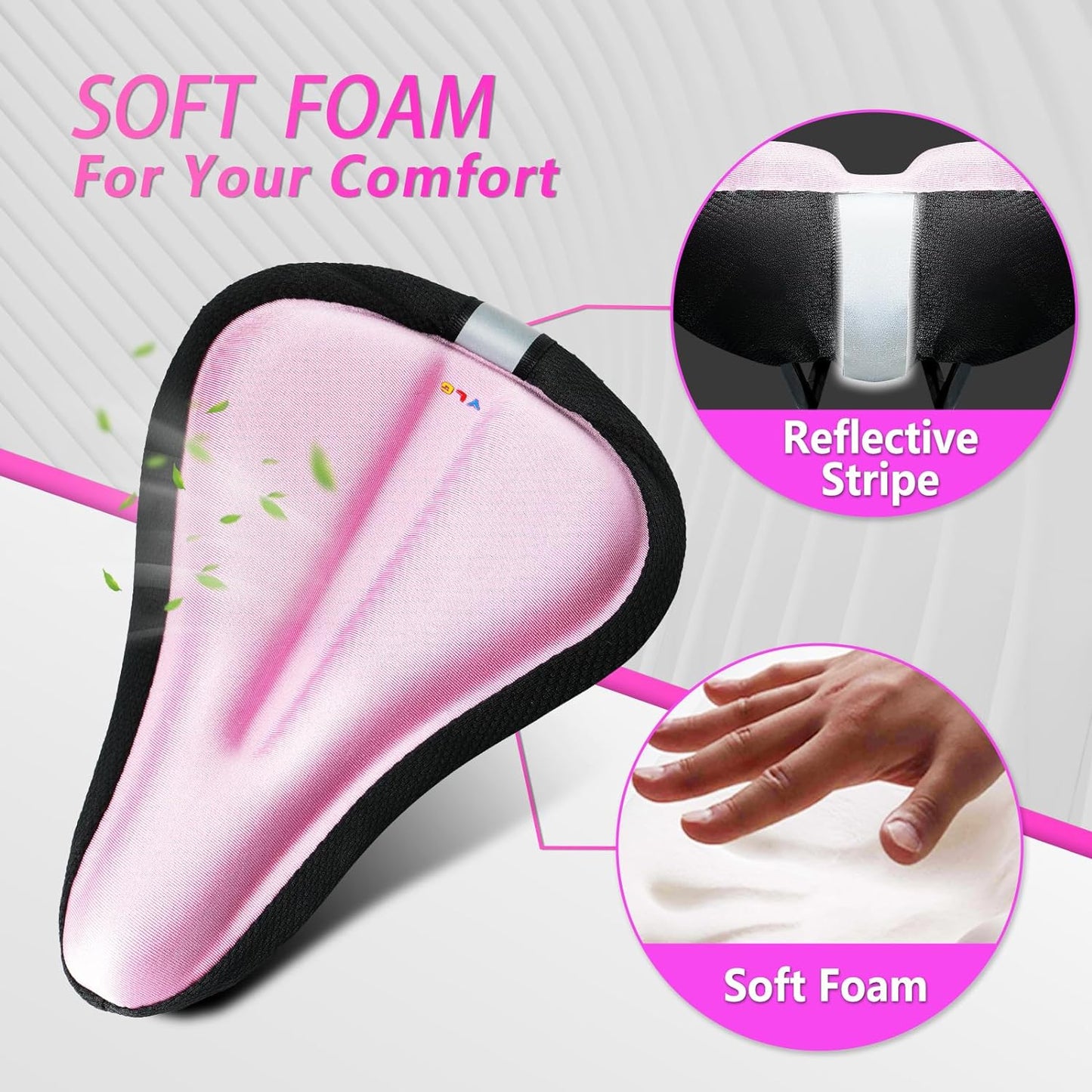 YK 5, YLG Kids Bike Seat Cushion for Girls