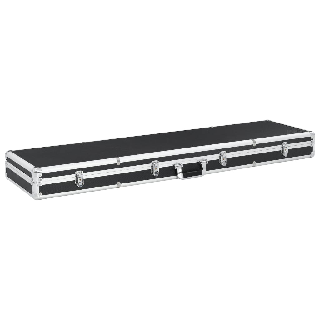 vidaXL Gun Case Aluminum Mature Storage Weapon Pistol Case Box Black/Silver