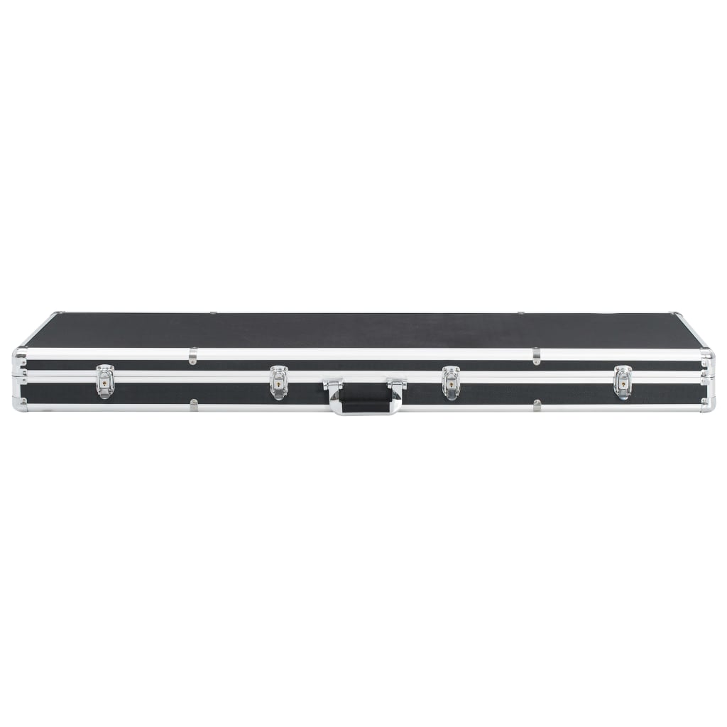 vidaXL Gun Case Aluminum Mature Storage Weapon Pistol Case Box Black/Silver