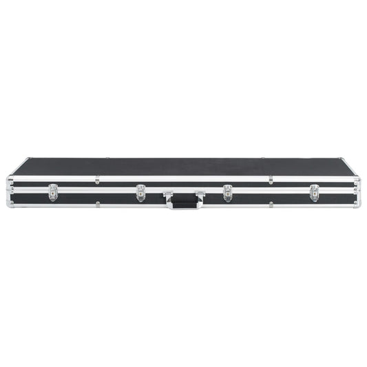 vidaXL Gun Case Aluminum Mature Storage Weapon Pistol Case Box Black/Silver