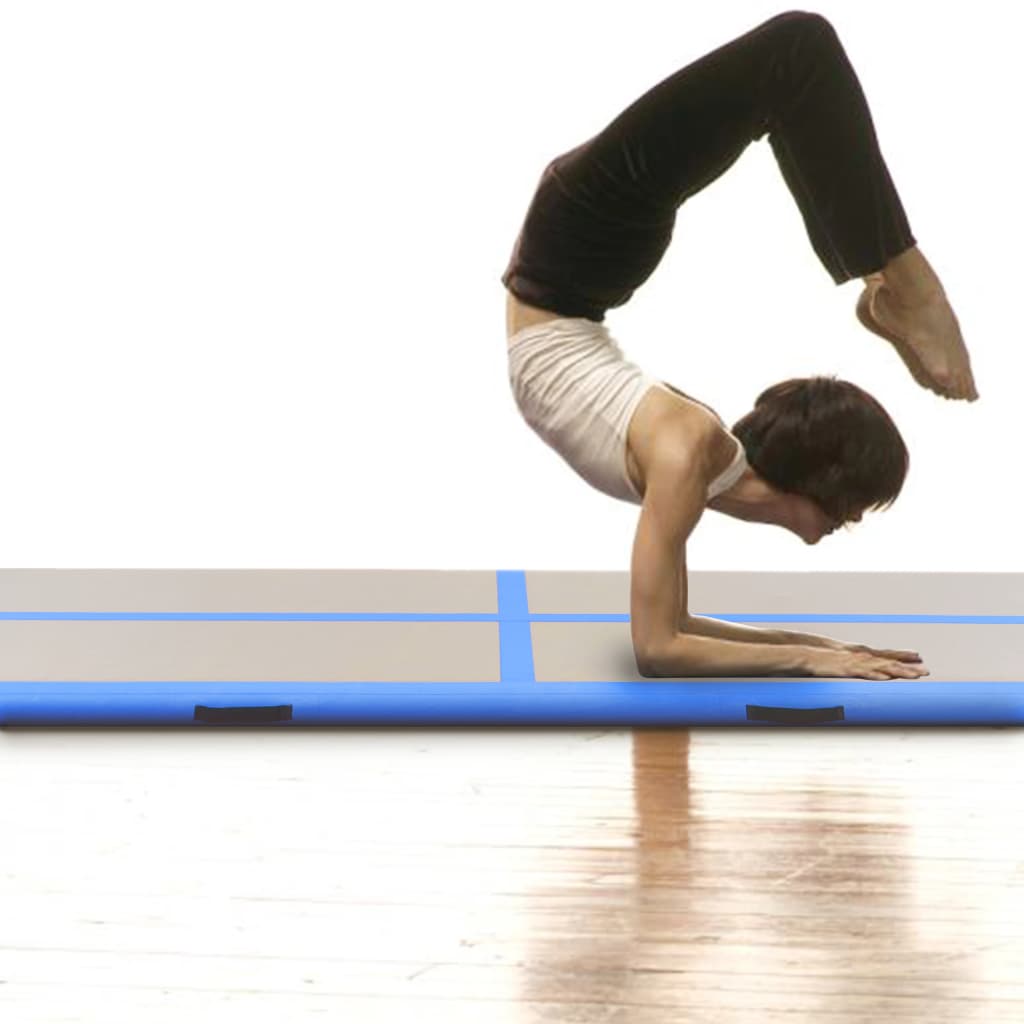 vidaXL Air Track Mat Gymnastics Air Mat with Pump Inflatable Training Mat PVC