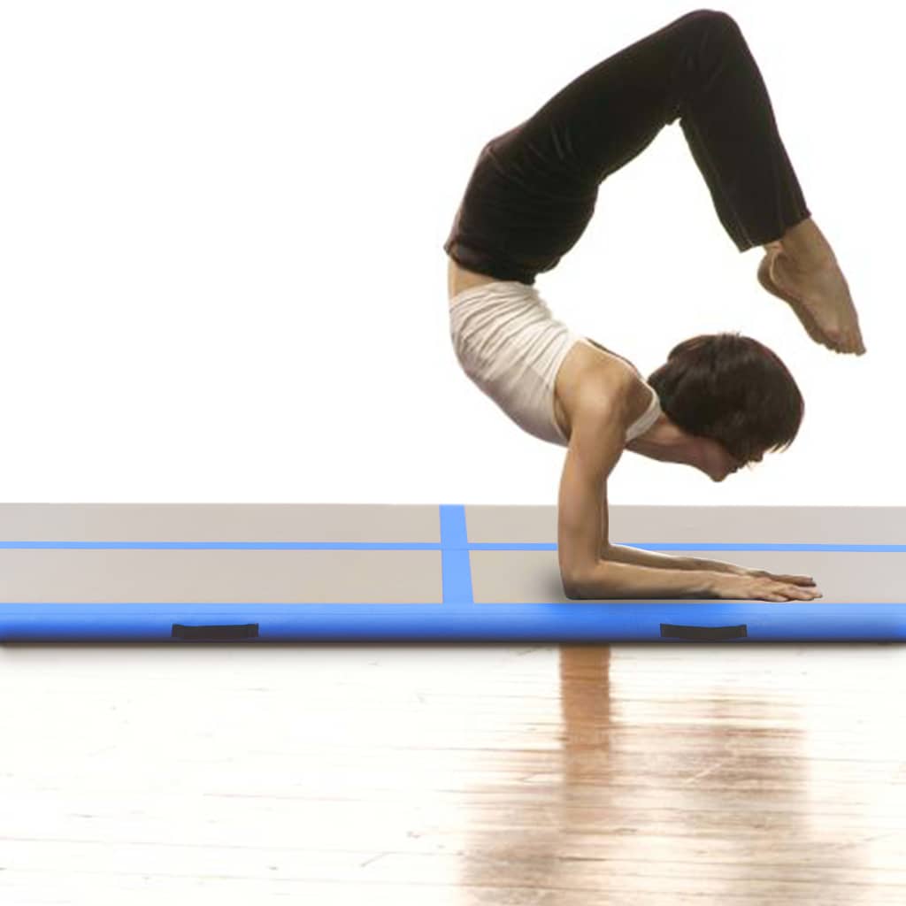 vidaXL Air Track Mat Gymnastics Air Mat with Pump Inflatable Training Mat PVC