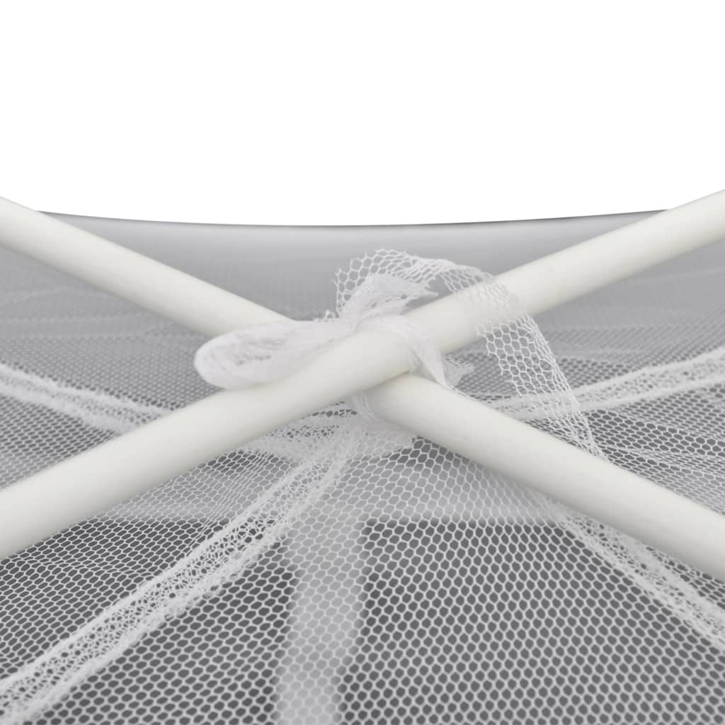 vidaXL Camping Tent Fiberglass White Outdoor Patio Mosquito Net Multi Sizes