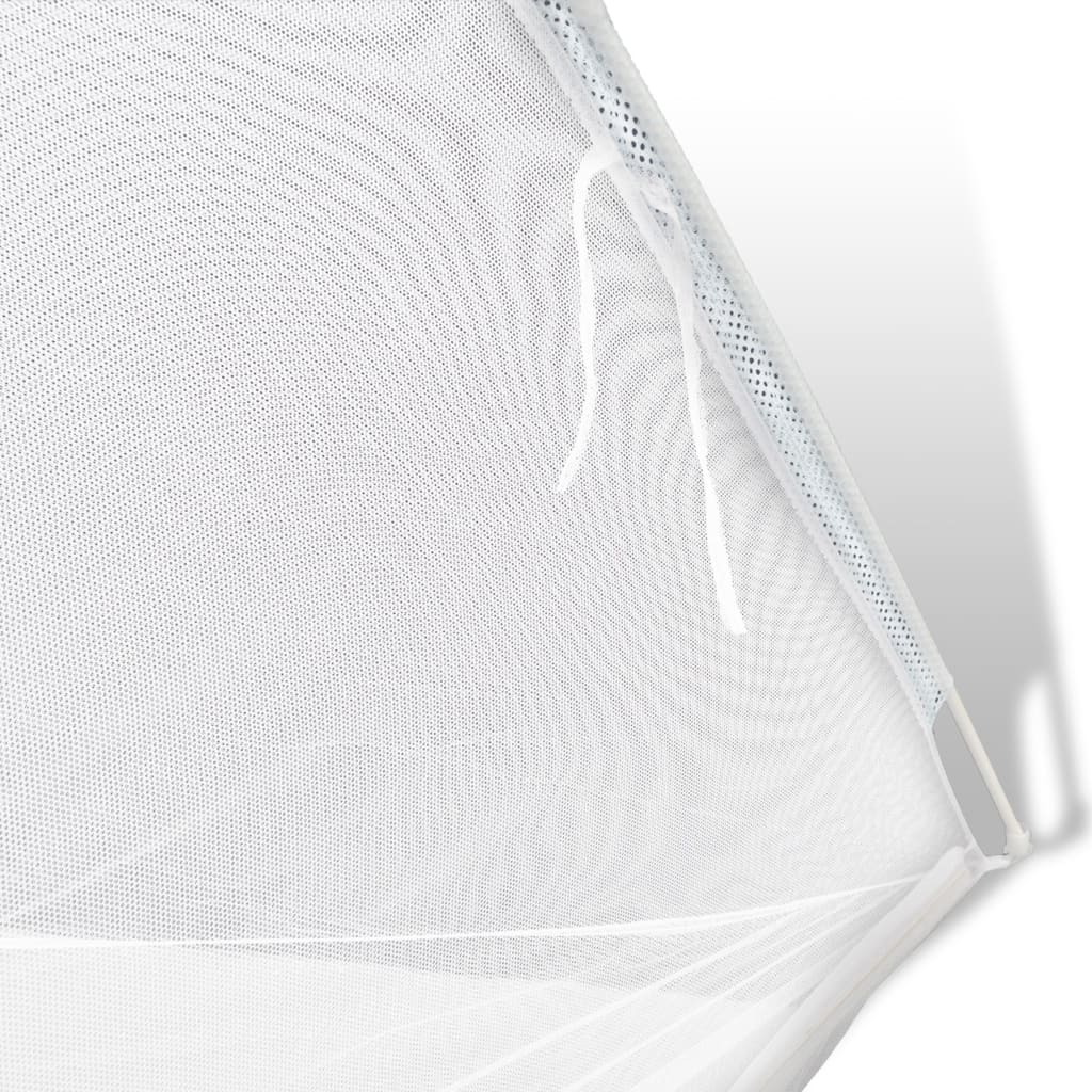 vidaXL Camping Tent Fiberglass White Outdoor Patio Mosquito Net Multi Sizes