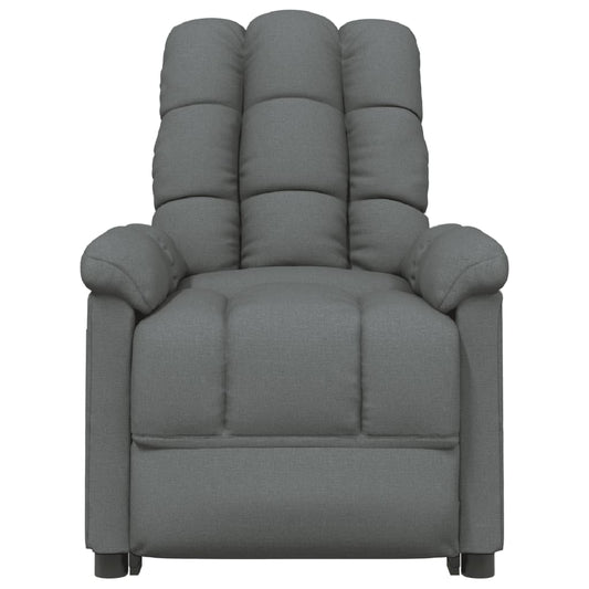 vidaXL Massage Chair Dark Gray Fabric