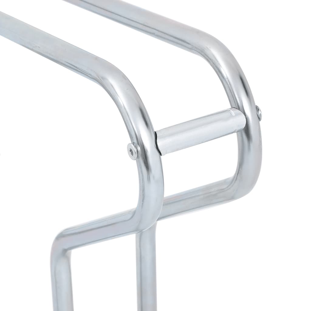 vidaXL Bicycle Stand for 2 Bikes Floor Freestanding Galvanized Steel