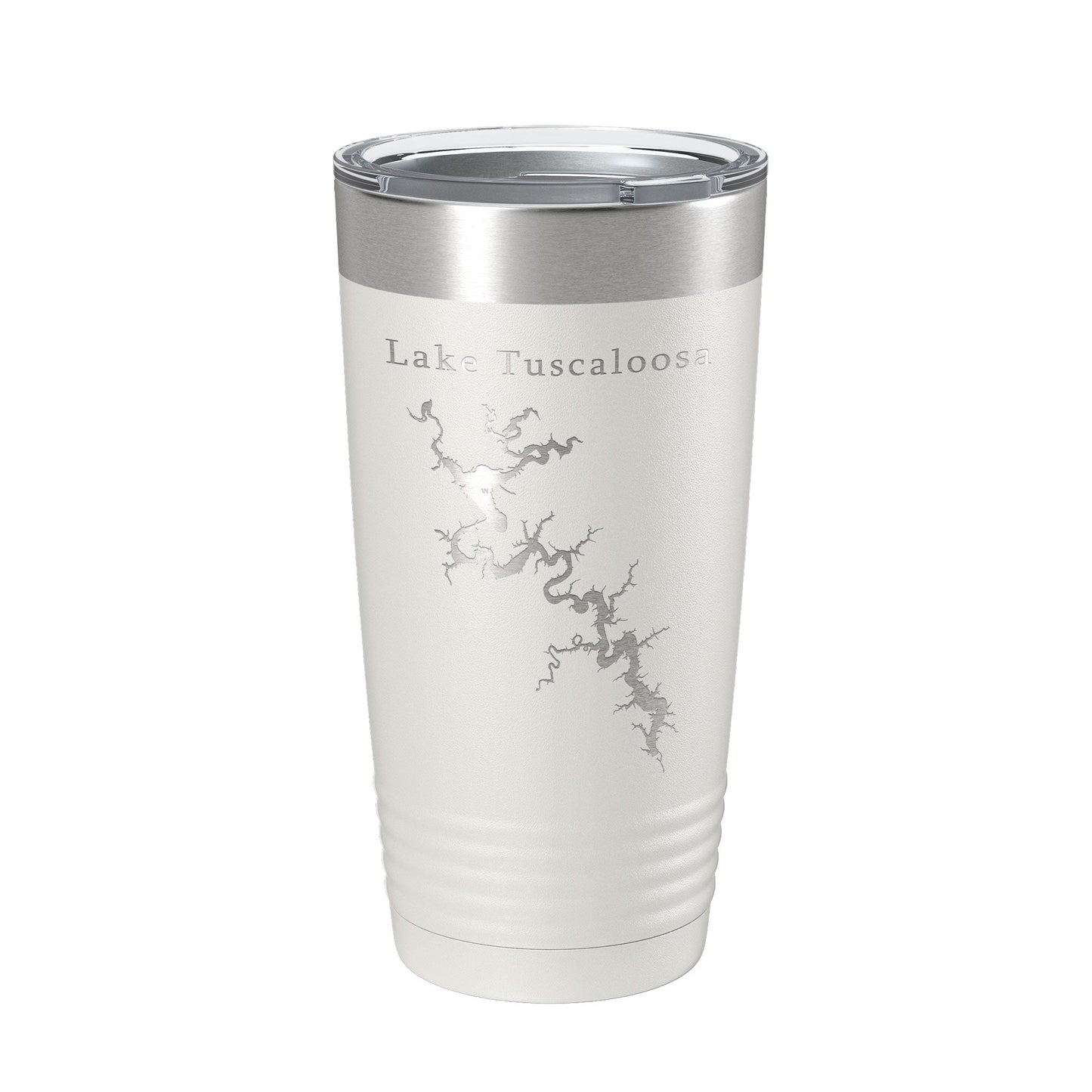 Lake Tuscaloosa Map Tumbler Travel Mug Insulated Laser Engraved Coffee Cup Alabama 20 oz