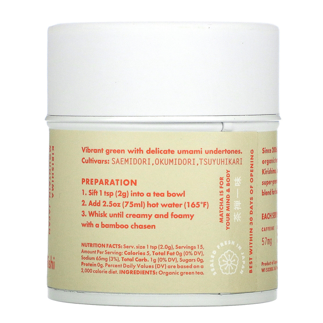 OG2 RISHI CRMNL MATCHA ( 6 X 1.05 OZ   )