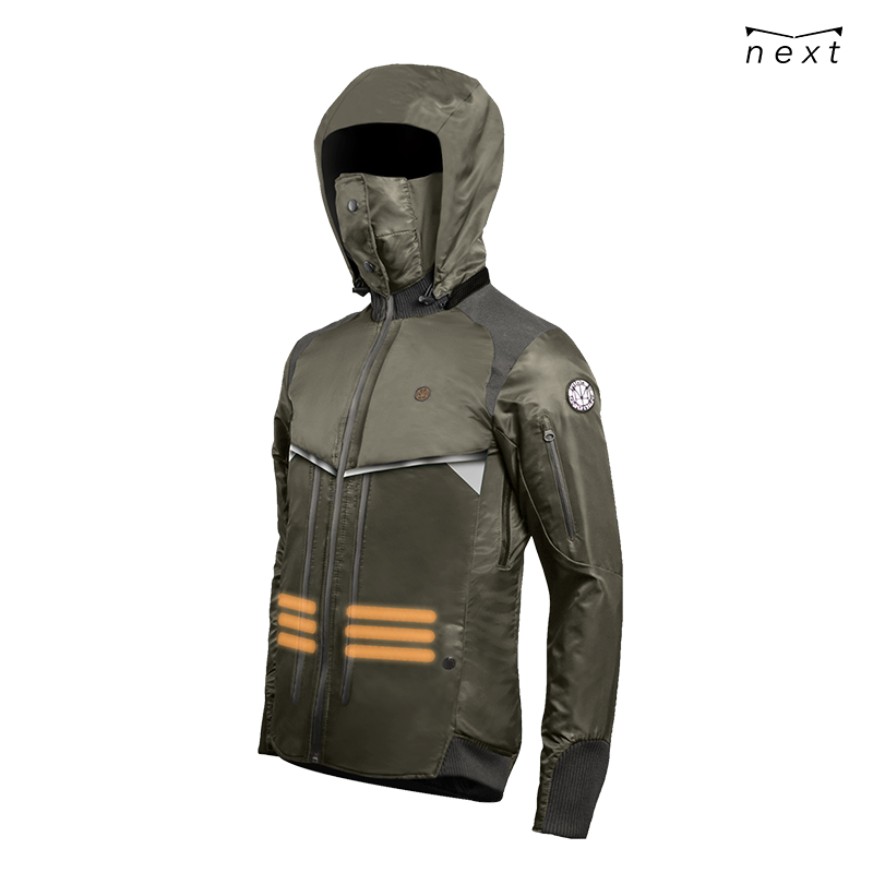 HOMI Next 2.0 Heated Jacket - Black / Navy / Green