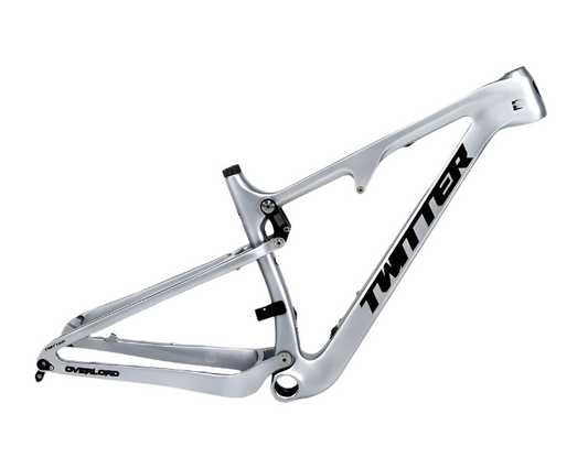 TWITTER OVERLORD Full Suspension Carbon MTB Frame – T800 Mix, 29"/27.5", AM, with ROCKSHOX MNR Rear SHOX