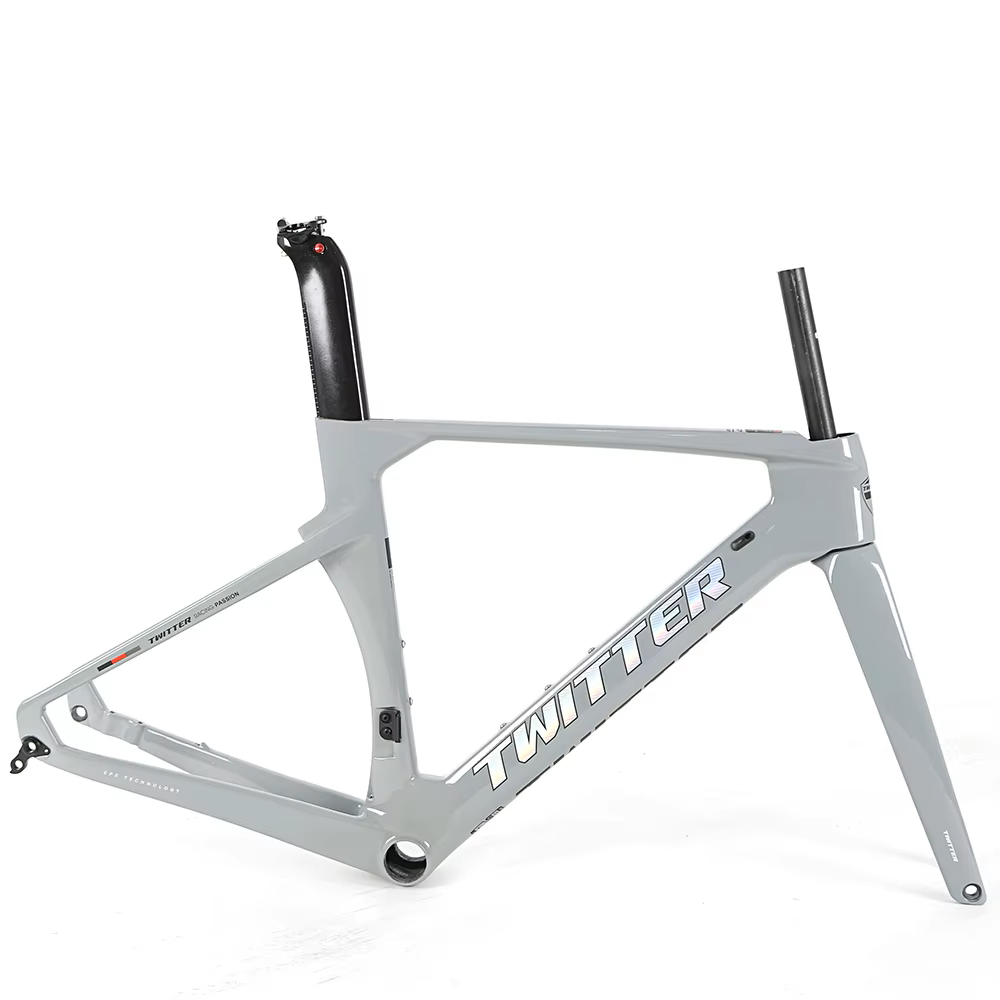 TWITTER R10-C Carbon Road Frame Set – T800, 700C, Aero Design, Gloss+UV Decals