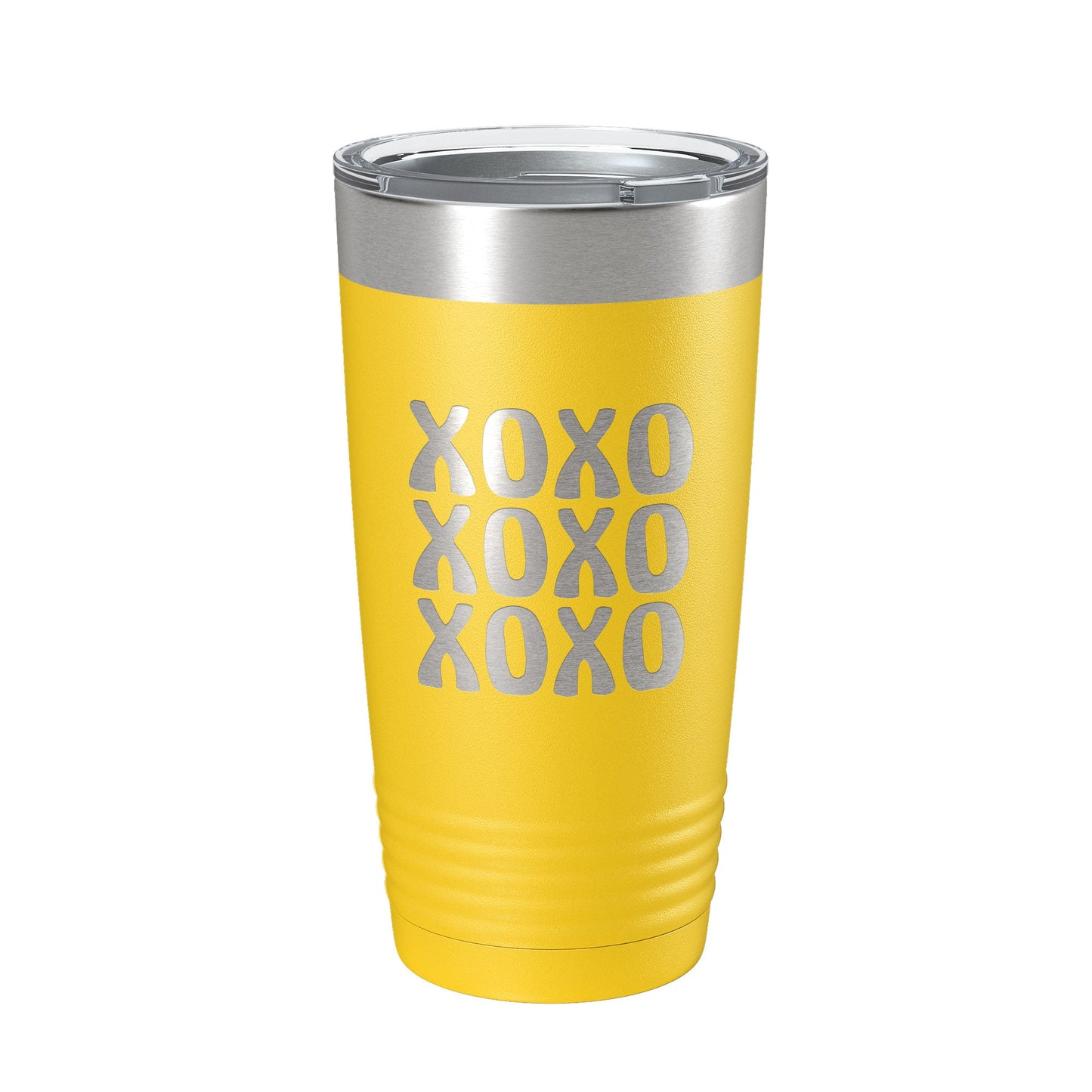 XOXO Tumbler Hugs And Kisses Travel Mug Insulated Laser Engraved Coffee Cup 20 oz