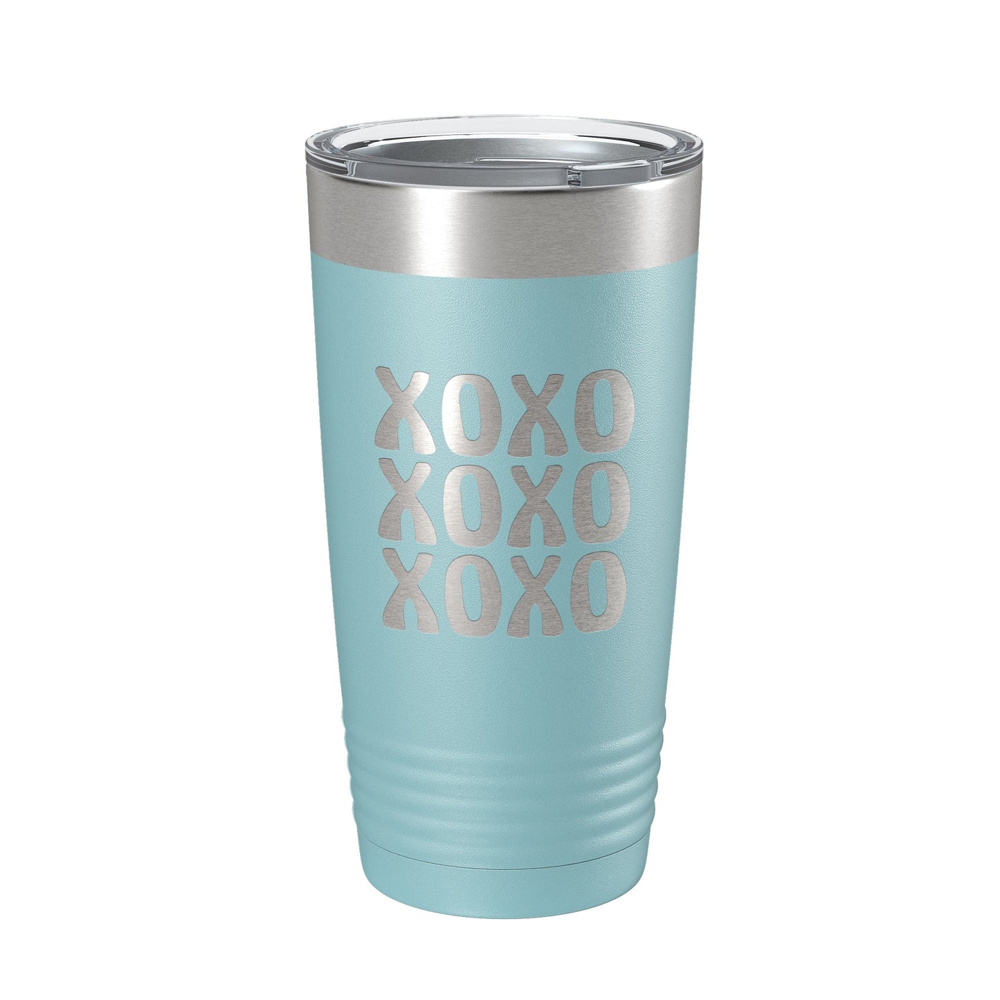 XOXO Tumbler Hugs And Kisses Travel Mug Insulated Laser Engraved Coffee Cup 20 oz