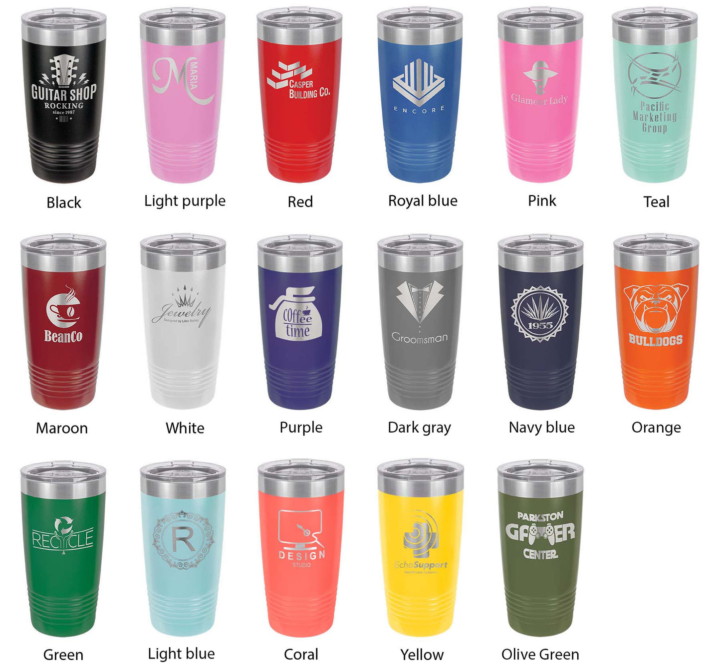 XOXO Tumbler Hugs And Kisses Travel Mug Insulated Laser Engraved Coffee Cup 20 oz
