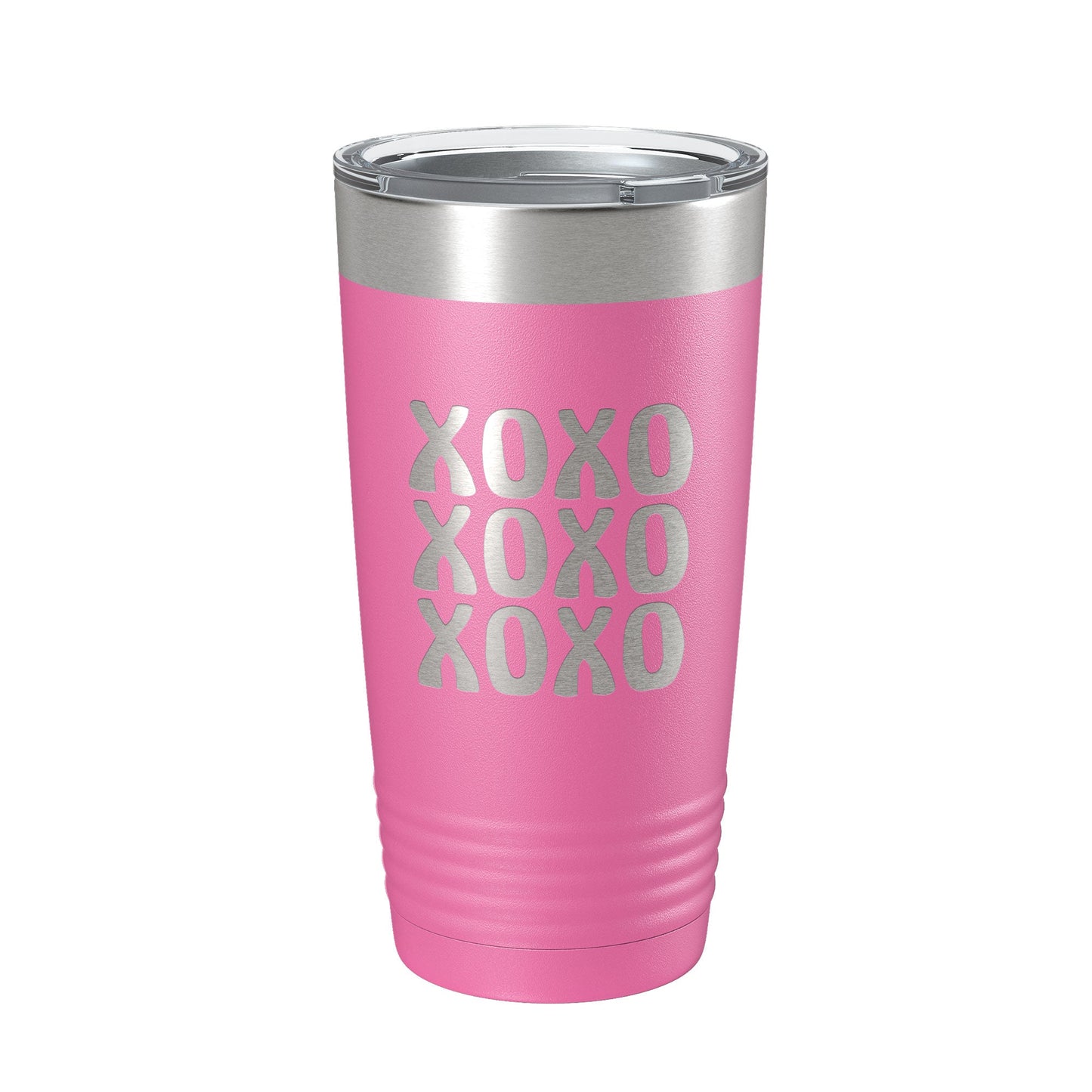 XOXO Tumbler Hugs And Kisses Travel Mug Insulated Laser Engraved Coffee Cup 20 oz