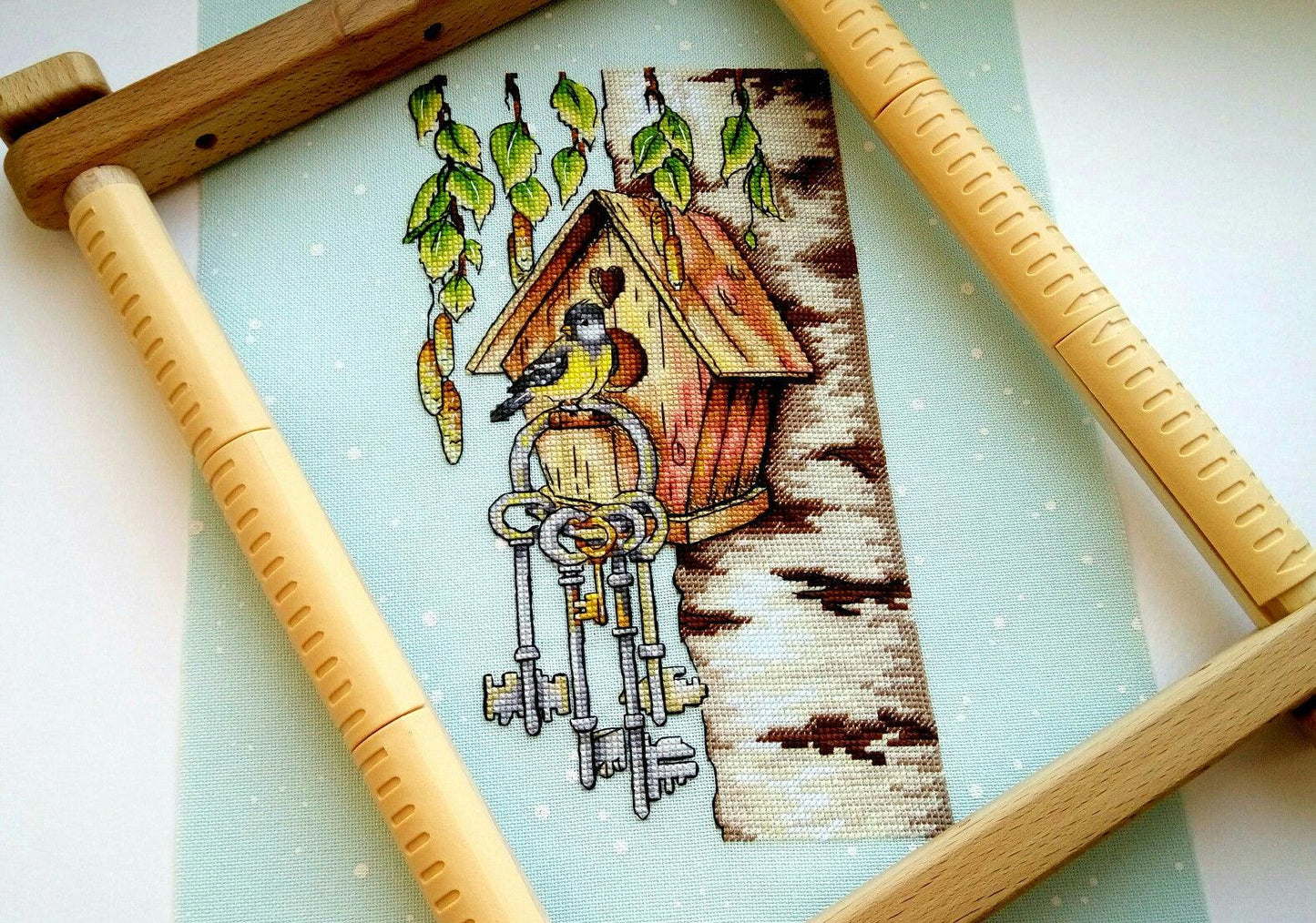 Bird House - PDF Cross Stitch Pattern
