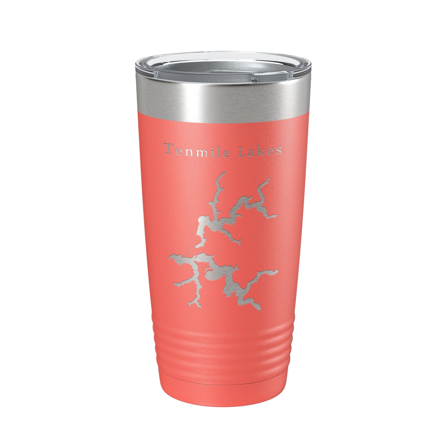 Tenmile Lakes Map Tumbler Travel Mug Insulated Laser Engraved Coffee Cup Oregon 20 oz