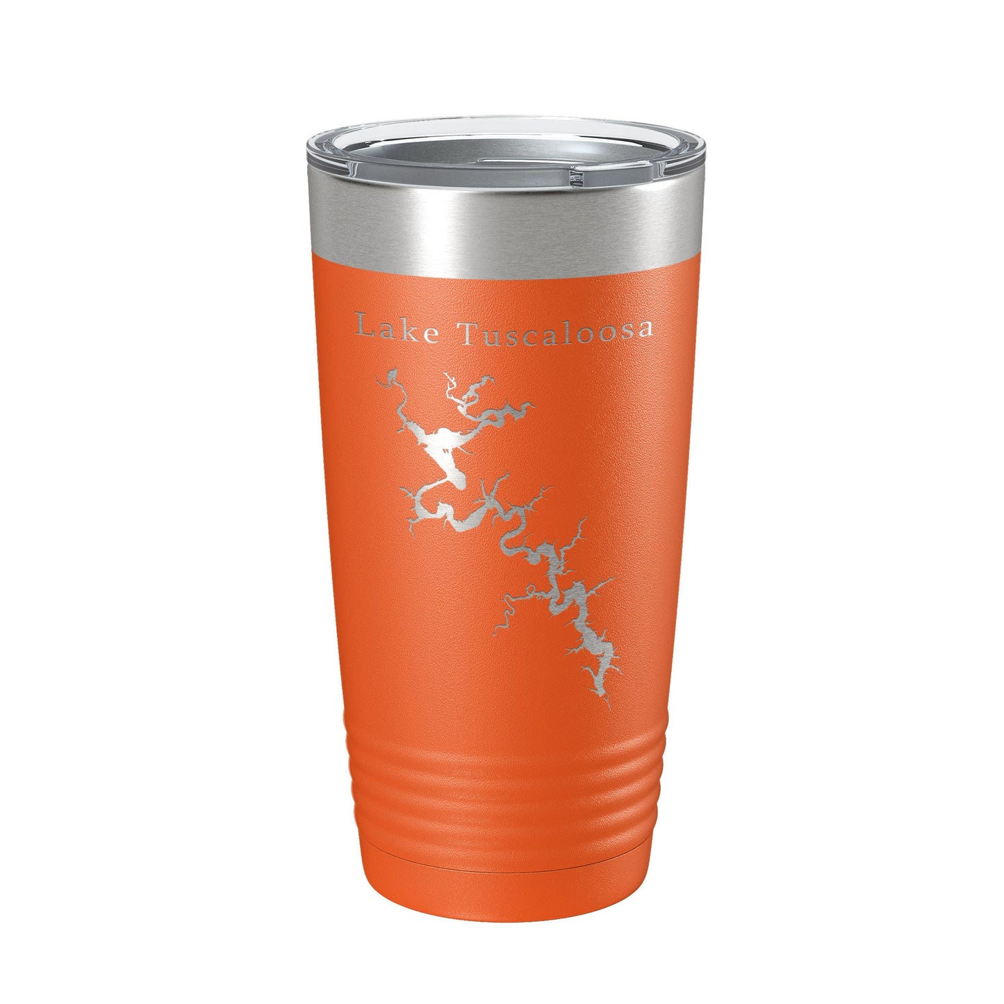 Lake Tuscaloosa Map Tumbler Travel Mug Insulated Laser Engraved Coffee Cup Alabama 20 oz