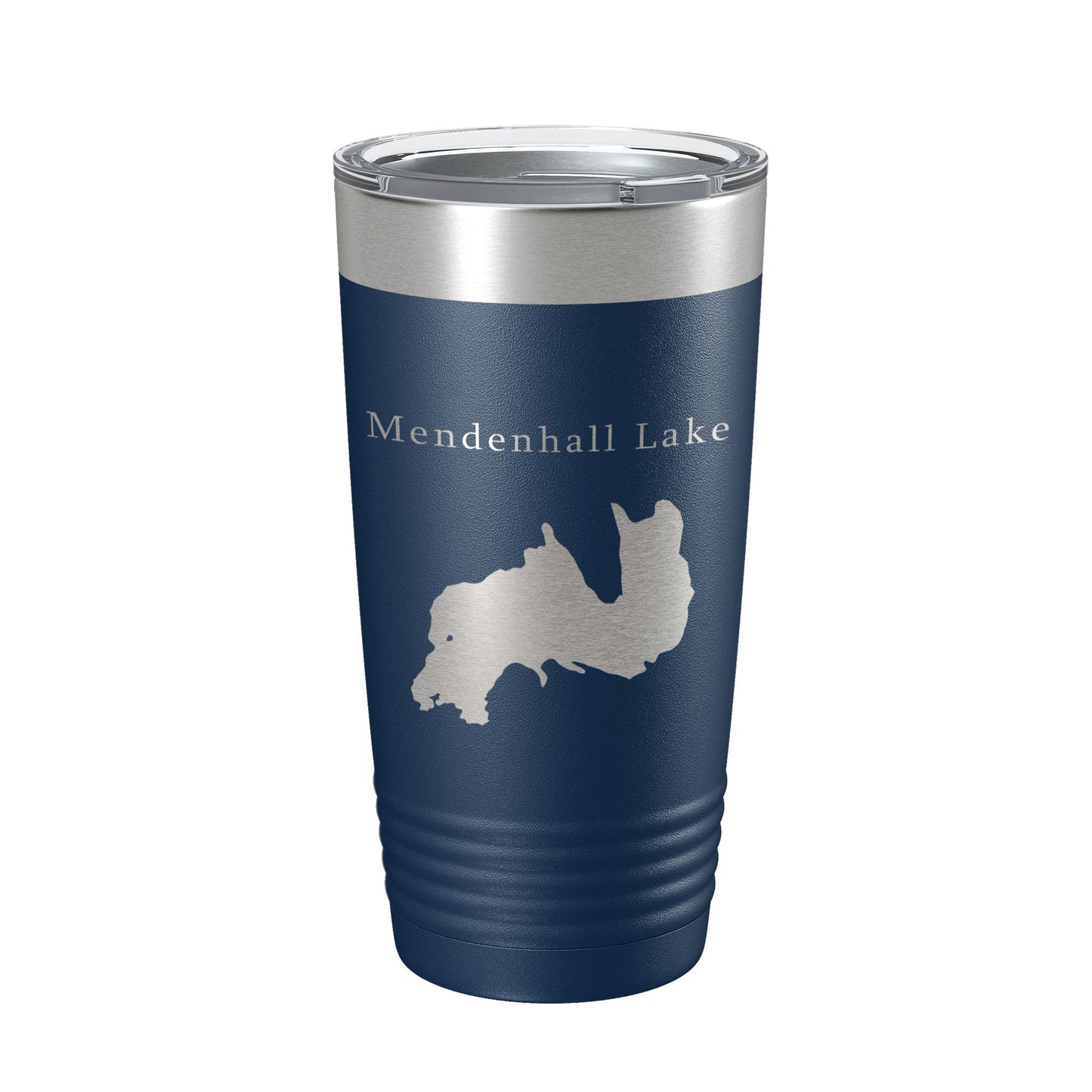 Mendenhall Lake Map Tumbler Travel Mug Insulated Laser Engraved Coffee Cup Alaska 20 oz