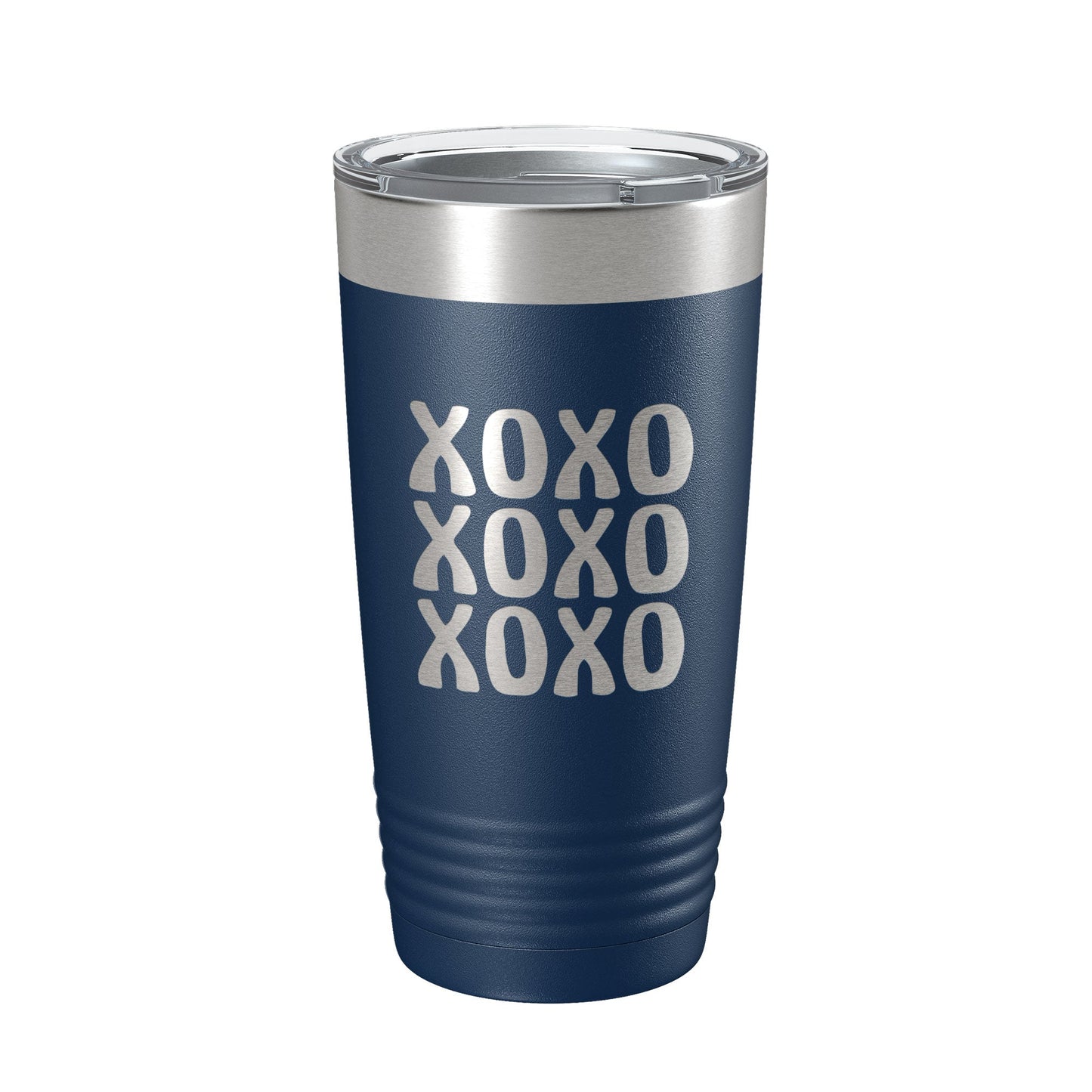 XOXO Tumbler Hugs And Kisses Travel Mug Insulated Laser Engraved Coffee Cup 20 oz