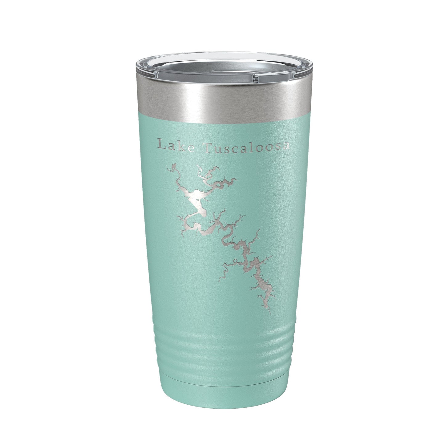 Lake Tuscaloosa Map Tumbler Travel Mug Insulated Laser Engraved Coffee Cup Alabama 20 oz
