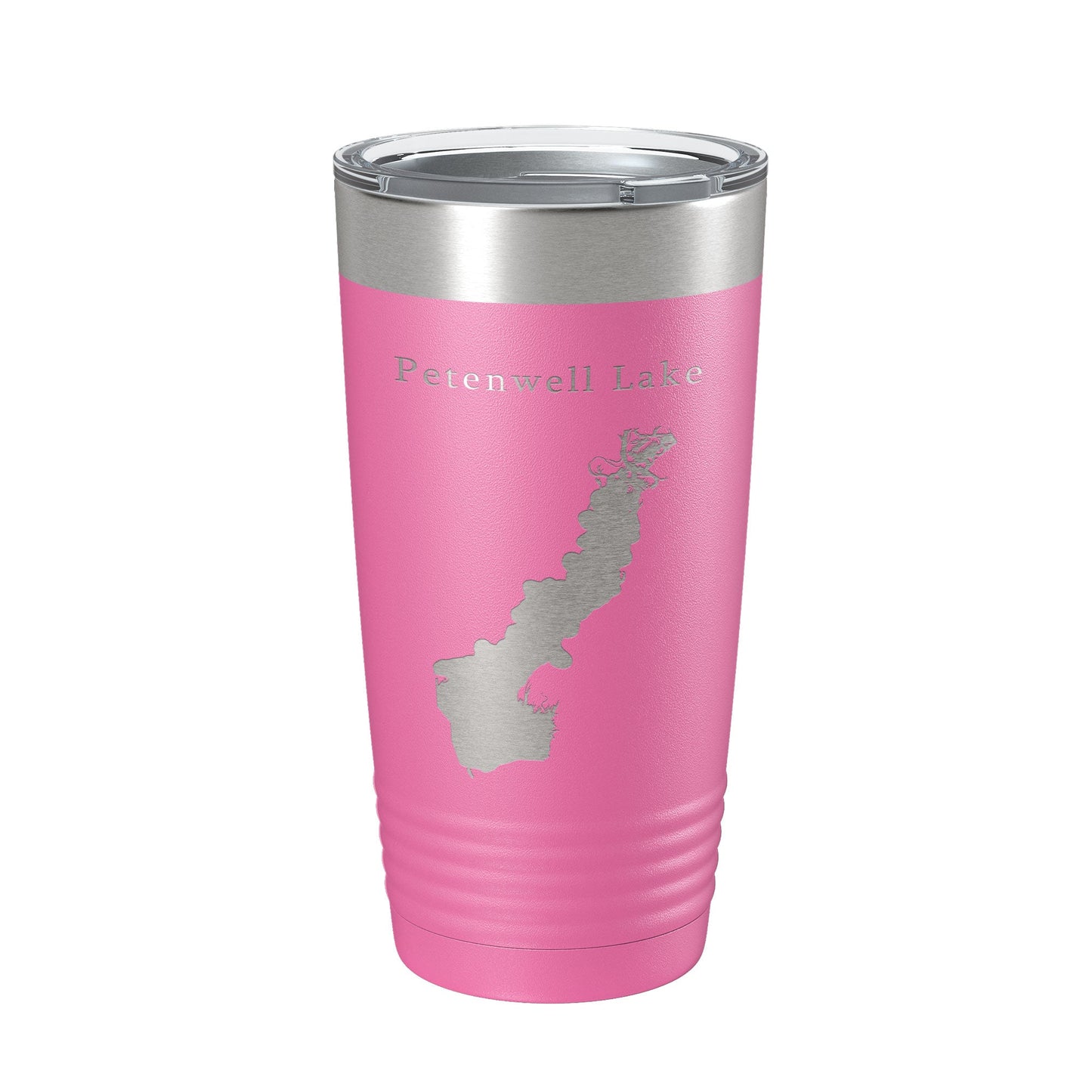 Petenwell Lake Map Tumbler Travel Mug Insulated Laser Engraved Coffee Cup Wisconsin 20 oz