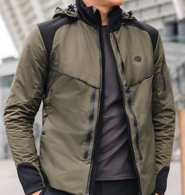 HOMI Next 2.0 Heated Jacket - Black / Navy / Green
