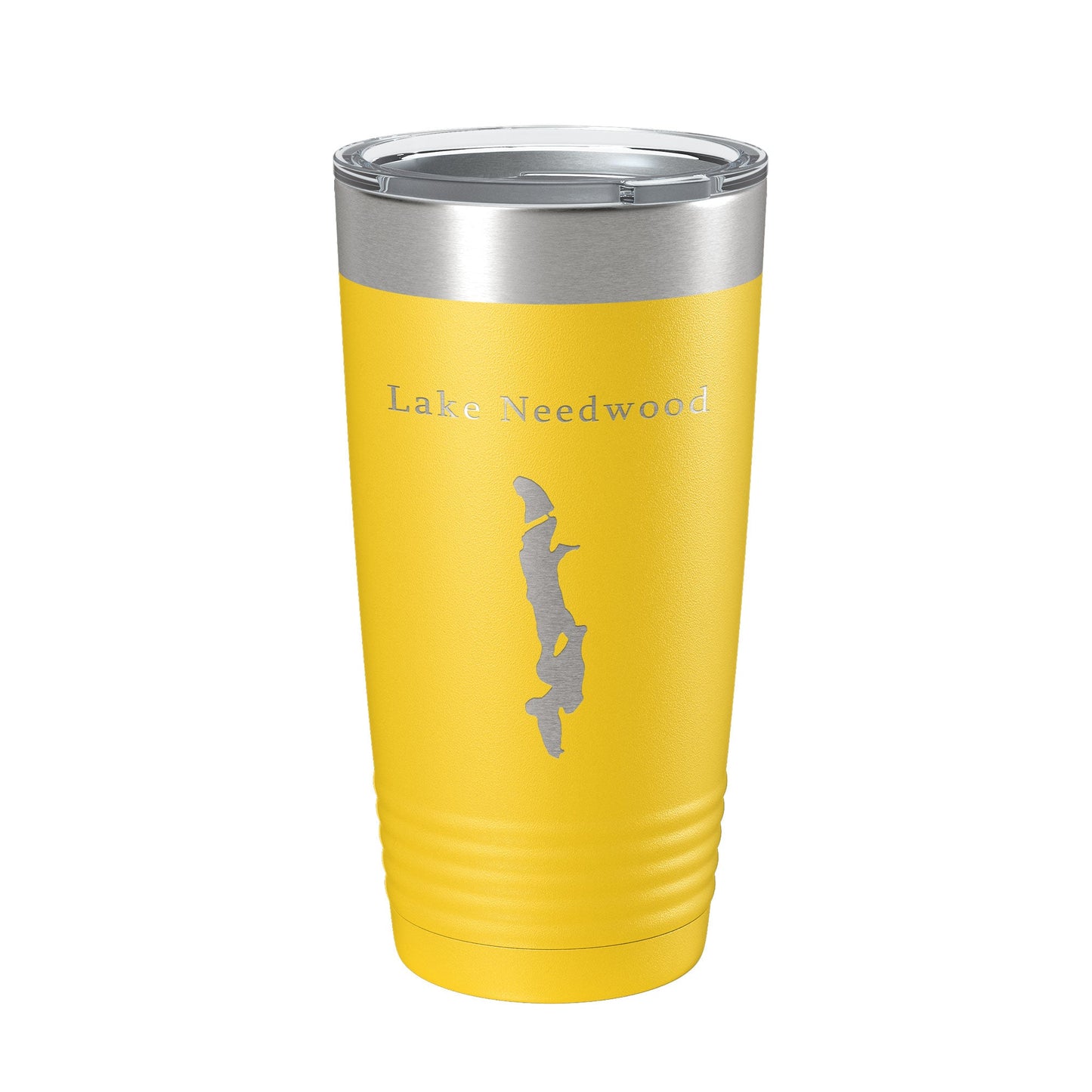 Lake Needwood Map Tumbler Travel Mug Insulated Laser Engraved Coffee Cup Maryland 20 oz