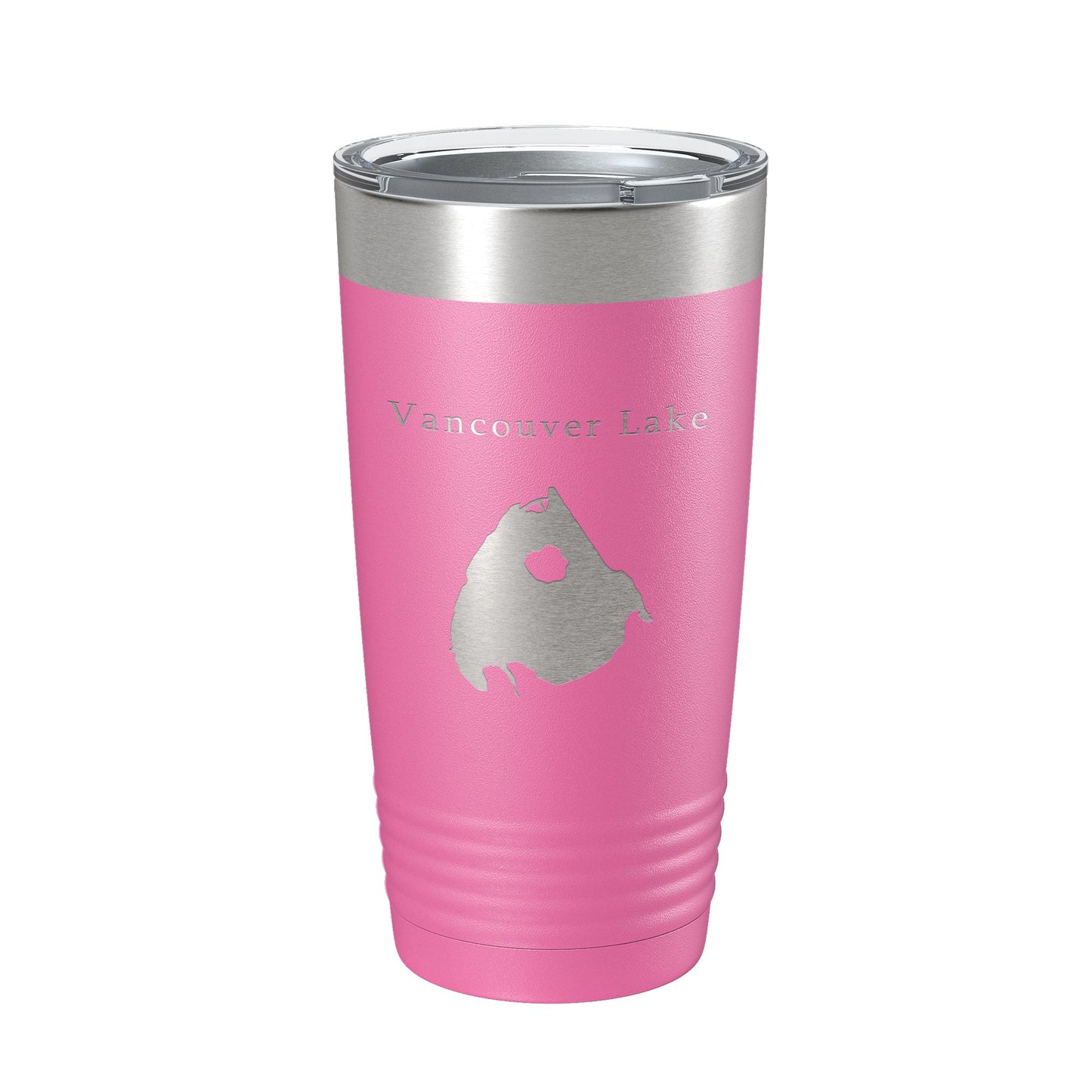 Vancouver Lake Map Tumbler Travel Mug Insulated Laser Engraved Coffee Cup Washington 20 oz