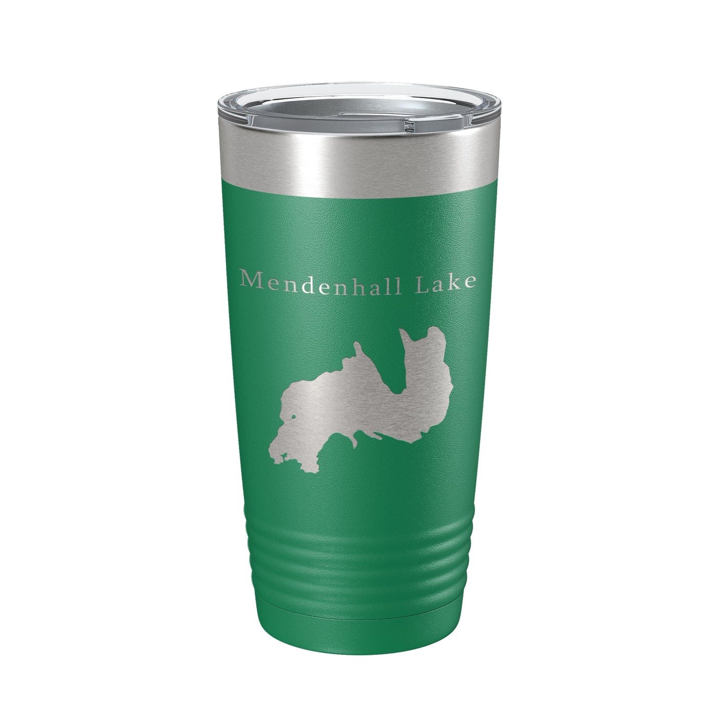 Mendenhall Lake Map Tumbler Travel Mug Insulated Laser Engraved Coffee Cup Alaska 20 oz