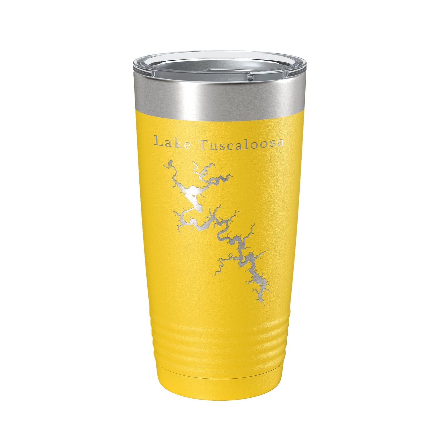 Lake Tuscaloosa Map Tumbler Travel Mug Insulated Laser Engraved Coffee Cup Alabama 20 oz